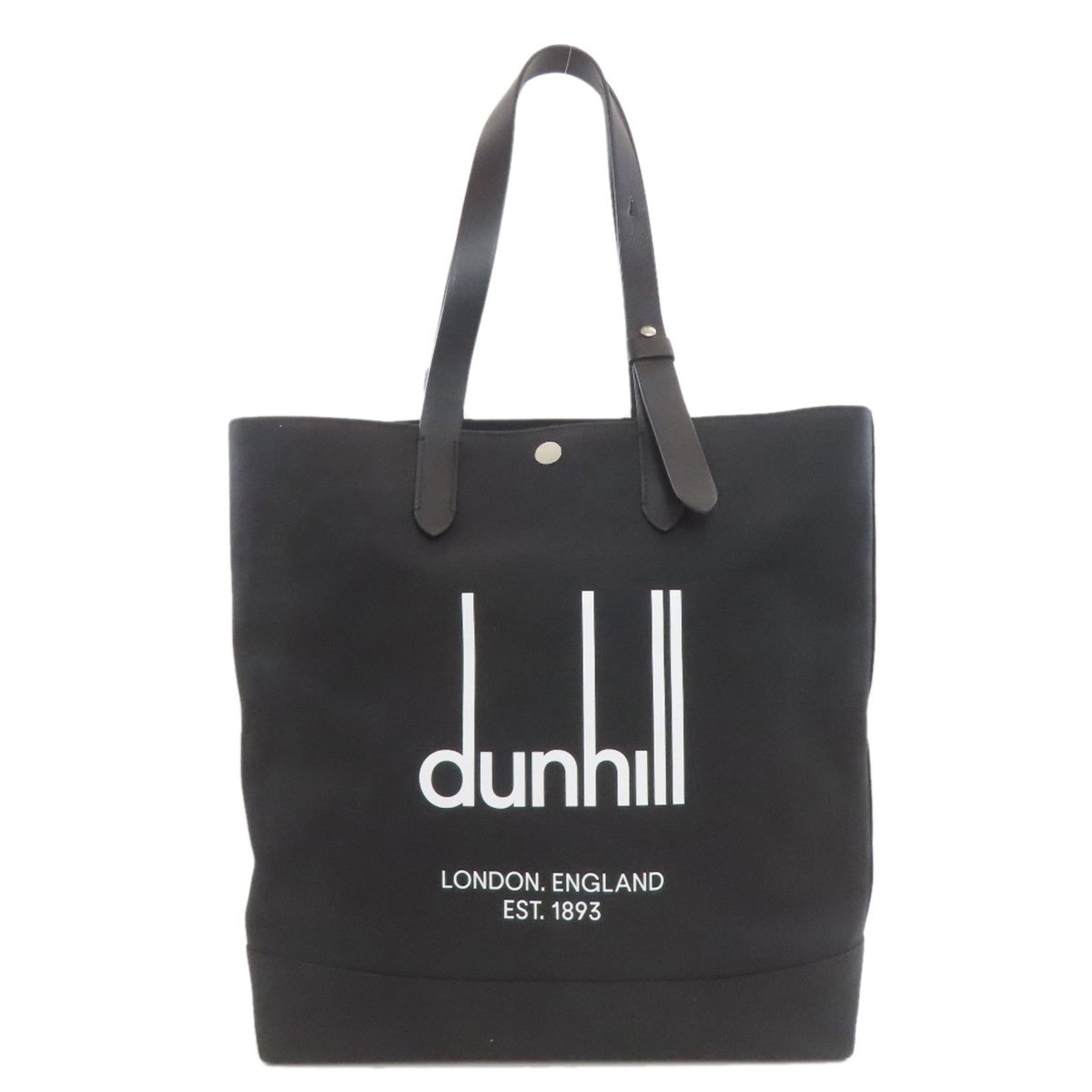 Canvas Dunhill Tote Bag: Canvas Dunhill Tote Bag A stylish and practical canvas tote bag from the renowned Dunhill brand, perfect for everyday use. With its classic black color and sturdy canvas material, this bag is both tim
