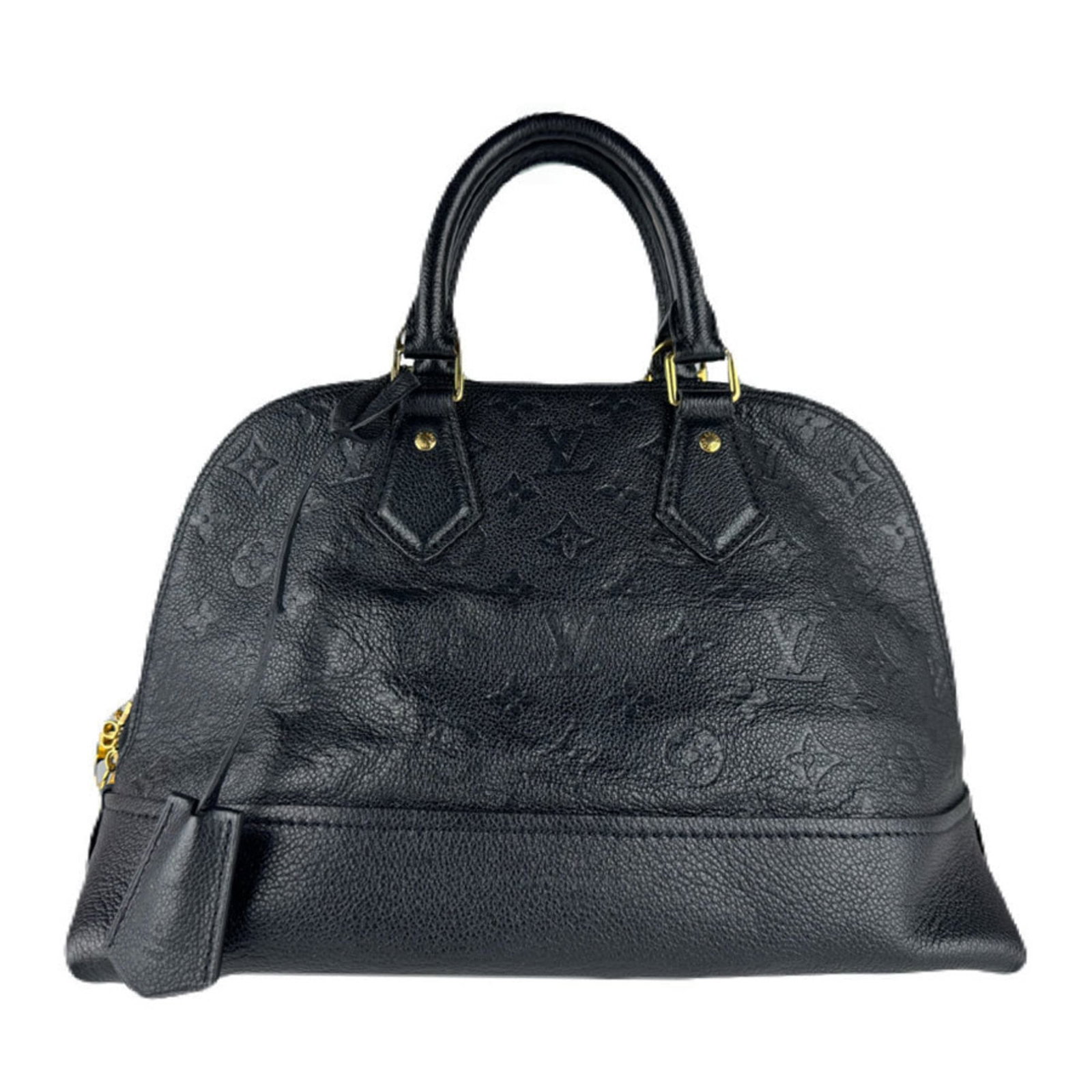 Louis Vuitton Monogram Empreinte Handbag: Louis Vuitton Monogram Empreinte Handbag Experience the timeless elegance of Louis Vuitton's iconic Monogram Empreinte handbag, boasting its signature bold monogram pattern and luxurious Noir color. T