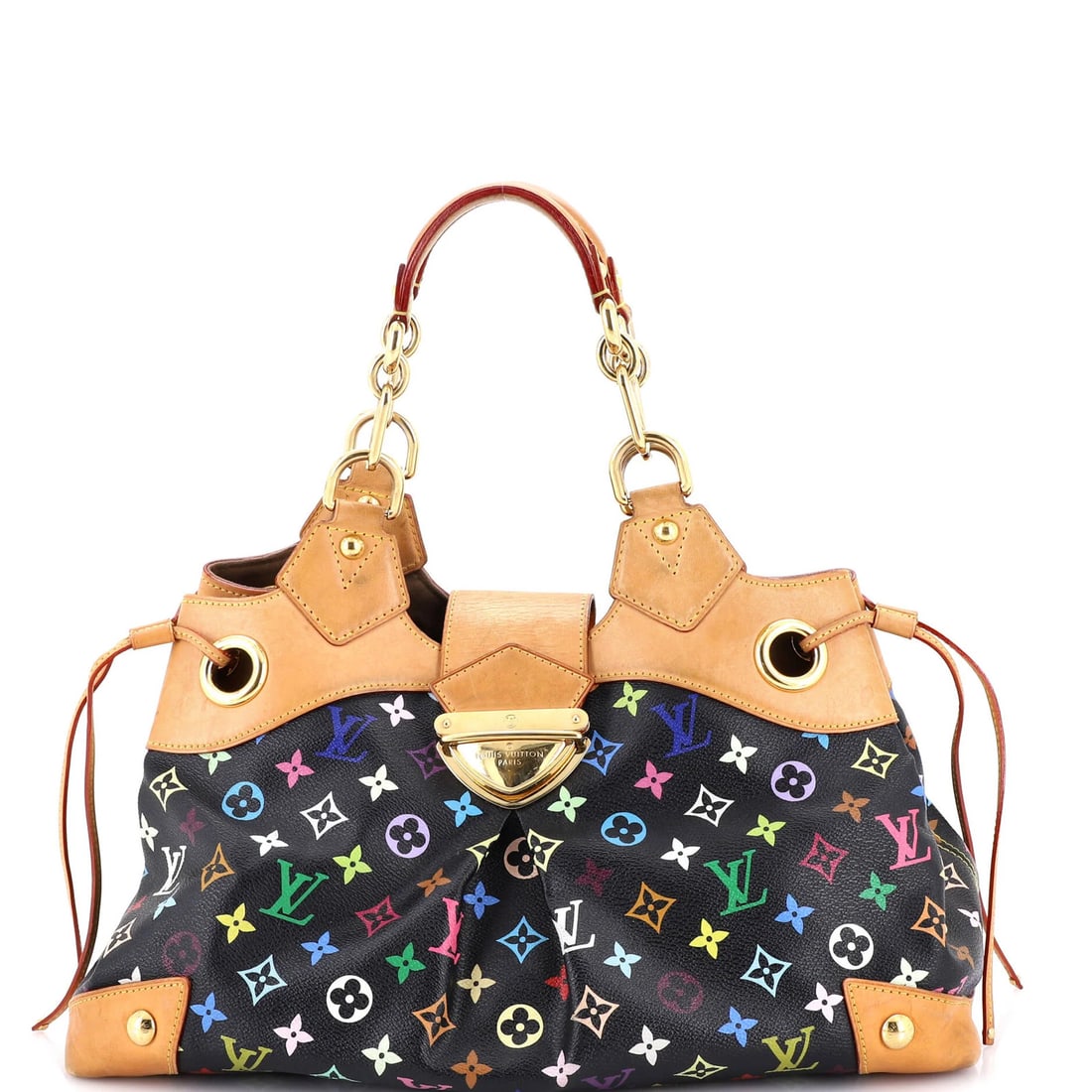 Louis Vuitton Ursula Monogram Multicolor Handbag: Louis Vuitton Ursula Monogram Multicolor Handbag A rare and vibrant opportunity to own a Louis Vuitton Ursula Monogram Multicolor handbag, boasting the iconic multicolored monogram pattern on its blac