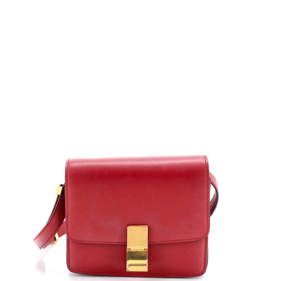 Celine Classic Box Bag in Smooth Leather (Small): Celine Classic Box Bag in Smooth Leather (Small) The Celine Classic Box Bag in Smooth Leather is a timeless and sophisticated accessory, boasting sleek lines and premium quality. With its signature cr