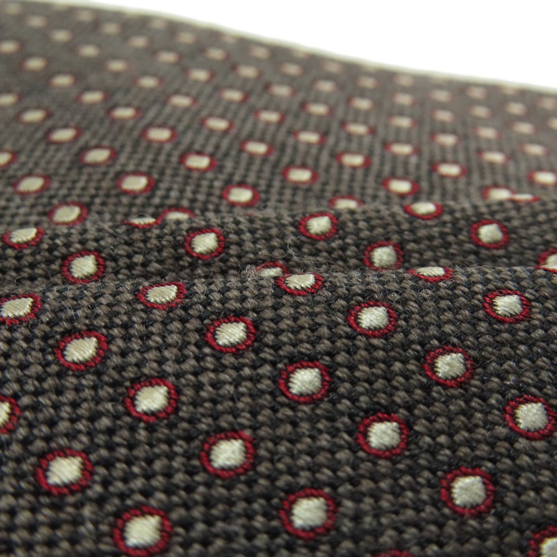 Gucci Logo Dot Pattern Wool Silk Tie - 7