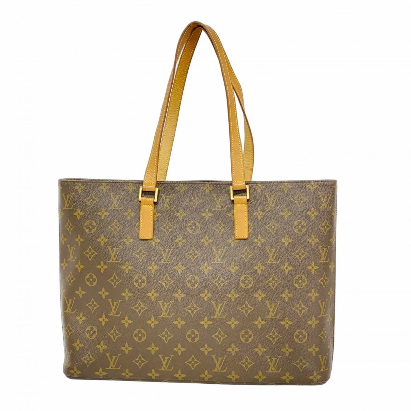 Bag Louis Vuitton Tote: Bag Louis Vuitton Tote A timeless and iconic bag, this Louis Vuitton tote boasts the signature monogram pattern and rich brown leather, perfect for everyday use. With its spacious 30cm x 40cm interior