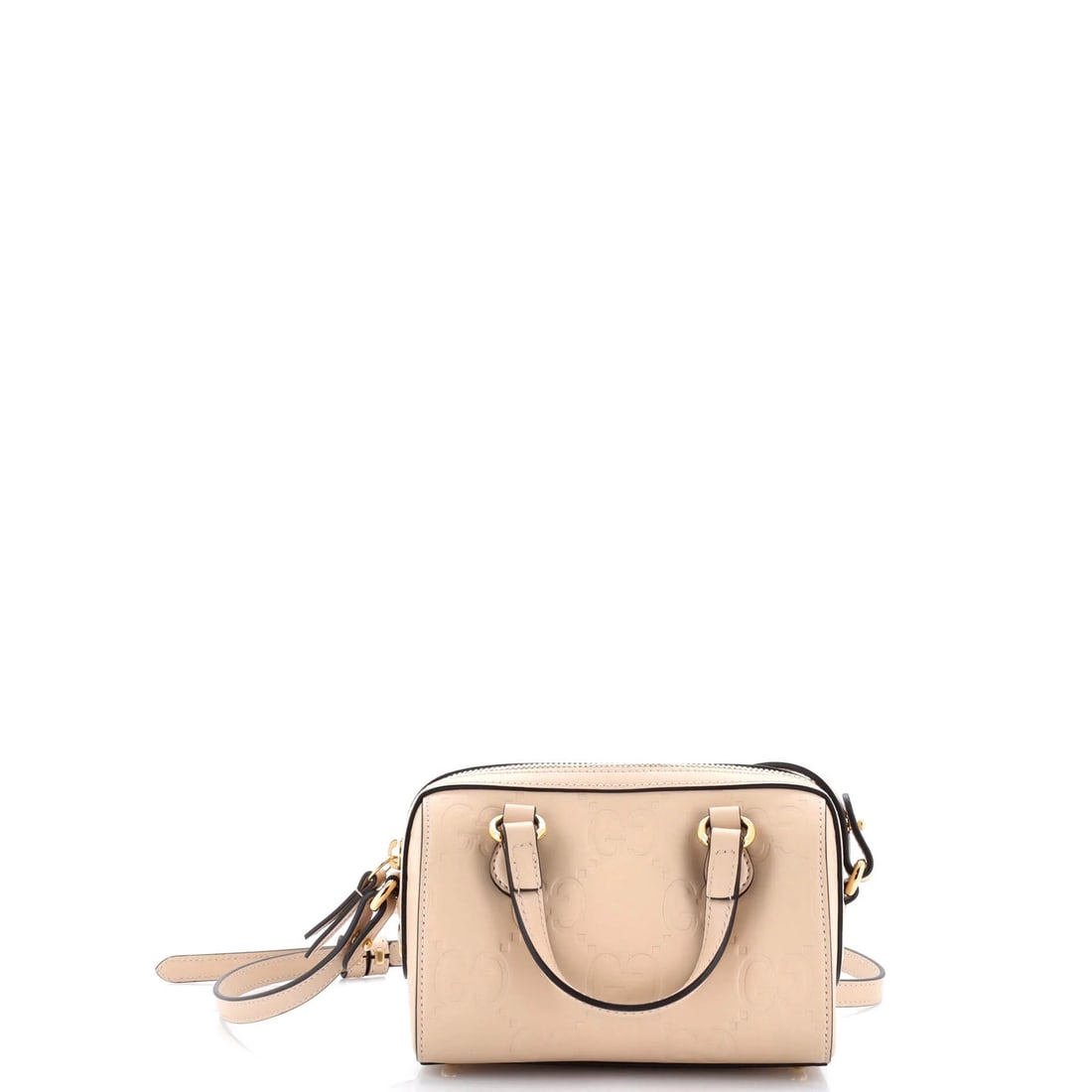 Gucci Convertible Top Handle Bag in Jumbo GG Embossed Leather: Gucci Convertible Top Handle Bag in Jumbo GG Embossed Leather Experience the timeless elegance of Gucci's Convertible Top Handle Bag, crafted from rich Jumbo GG Embossed Leather that adds an air of so