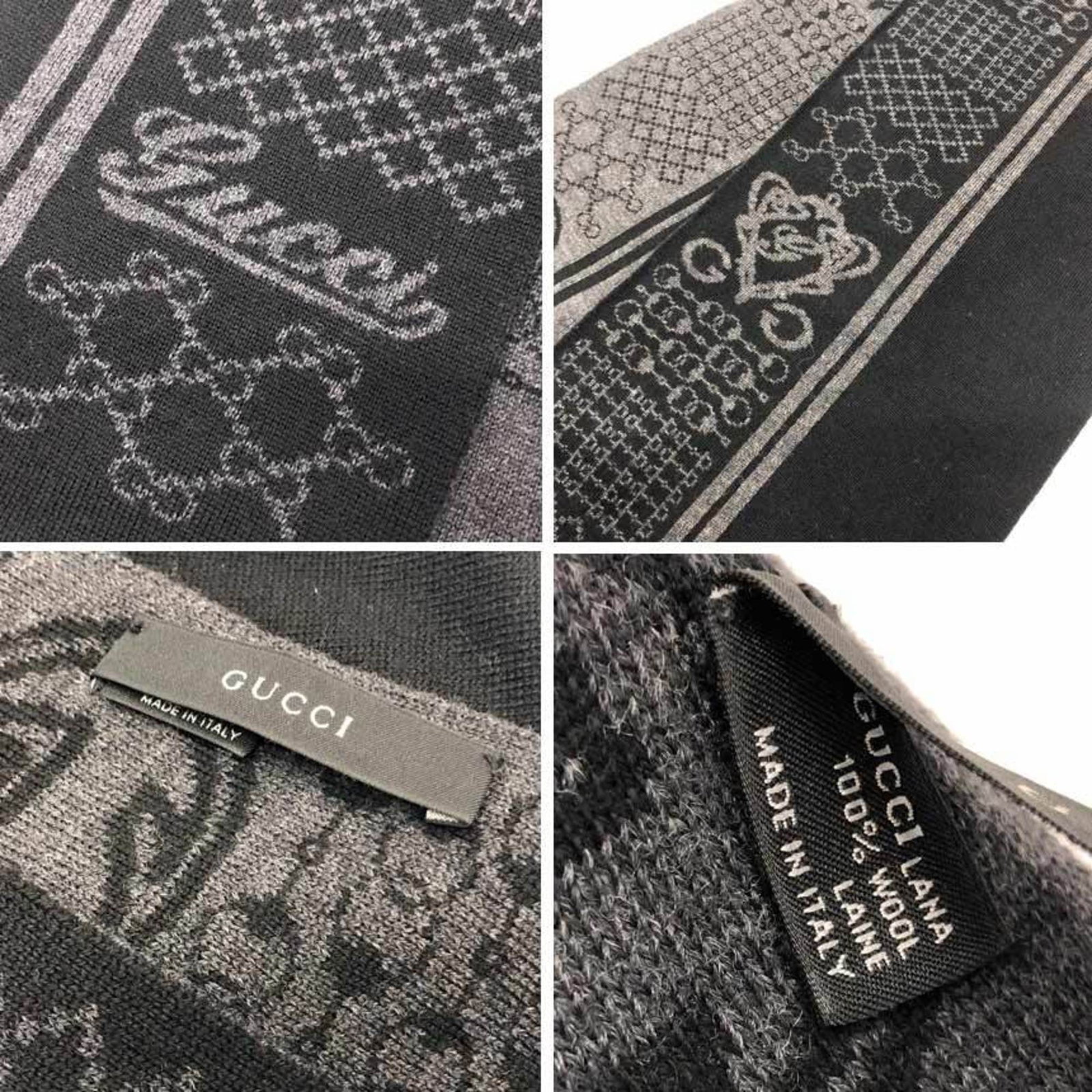 Wool Gucci Stole - 3