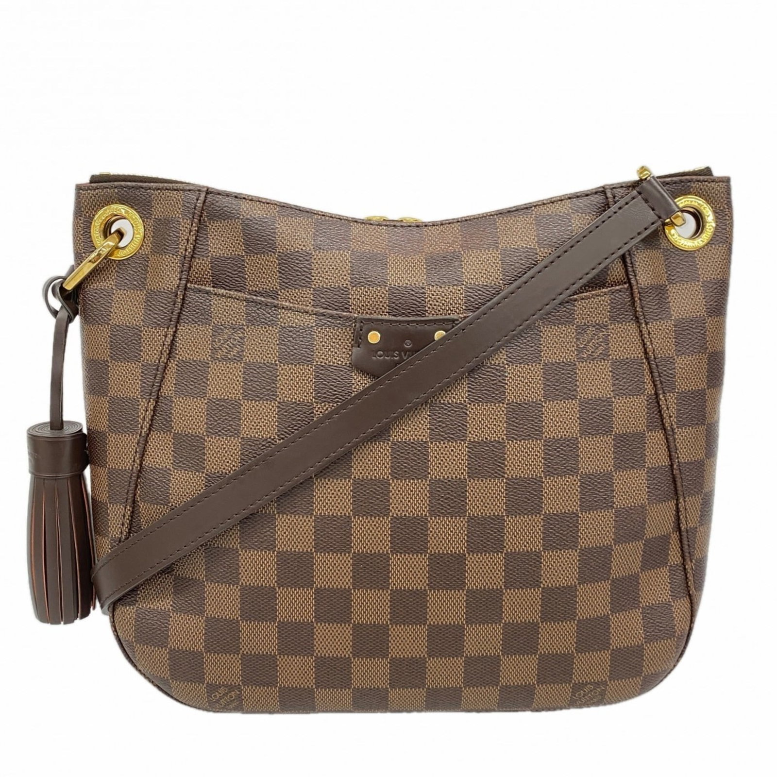 Bag Louis Vuitton Shoulder: Bag Louis Vuitton Shoulder Elevate your style with this pre-loved Louis Vuitton shoulder bag, boasting the iconic Ebene monogram pattern and classic design that exudes timeless sophistication. With it