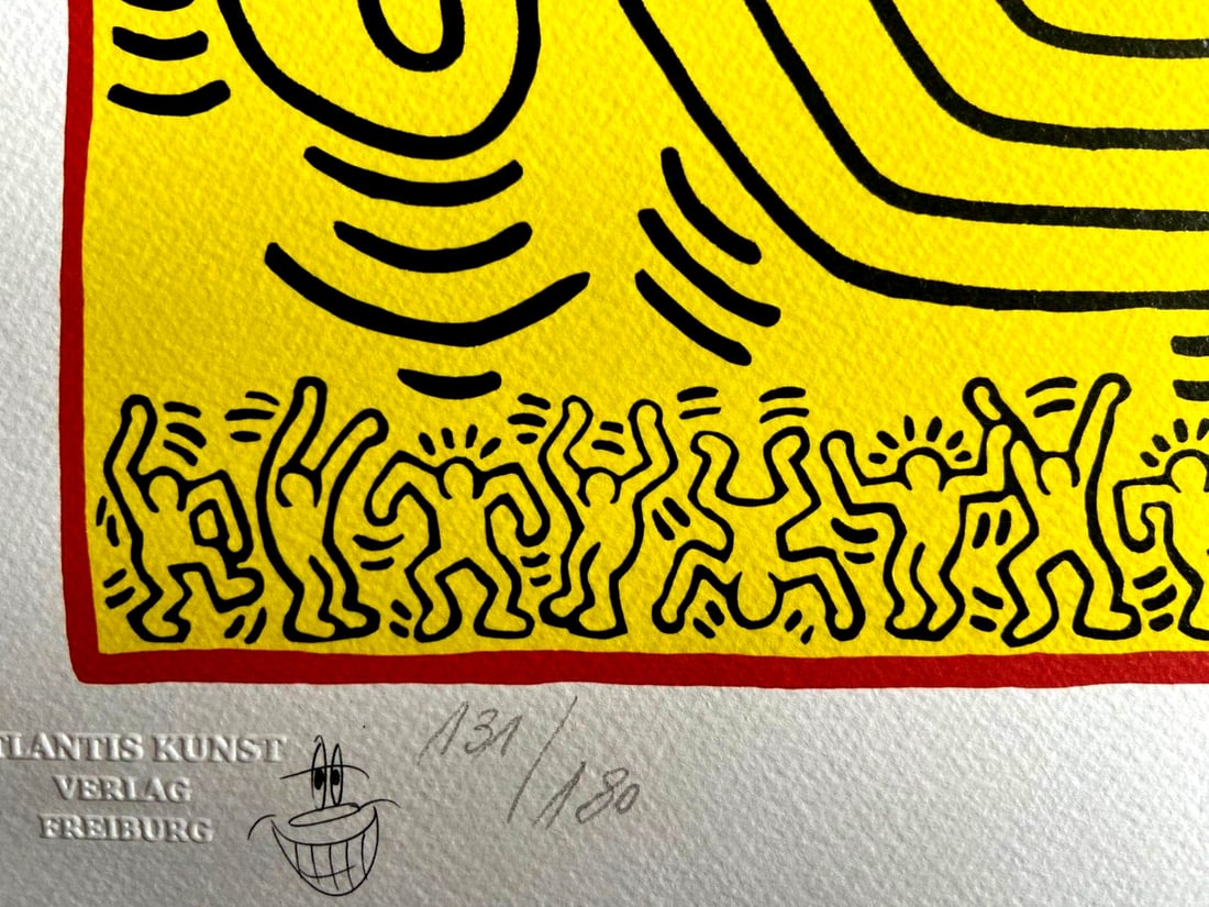 Certificate Keith Haring Lithograph Numbered - 6