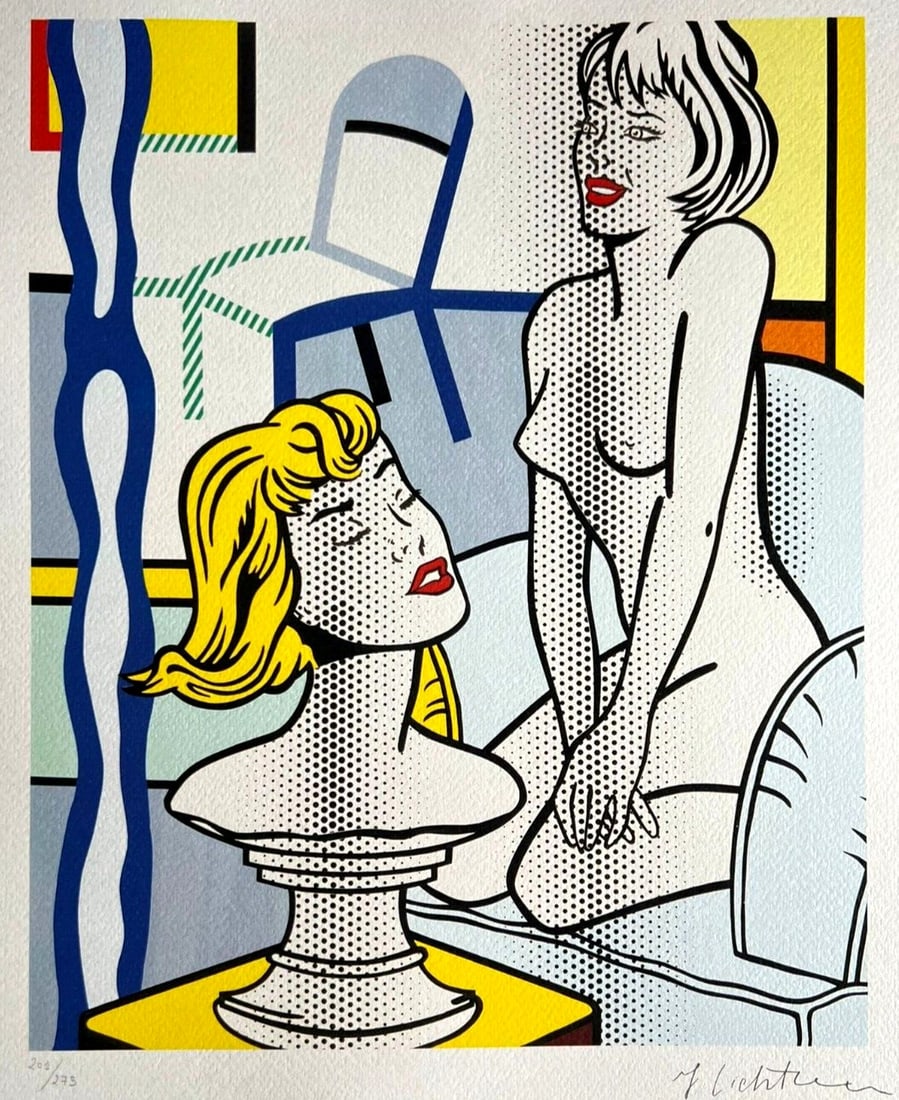 Rare Roy Lichtenstein Lithograph Op Limited: Rare Roy Lichtenstein Lithograph Op Limited A rare opportunity to own a piece of art history, this limited edition lithograph by Roy Lichtenstein is a masterful reinterpretation of everyday life, infu