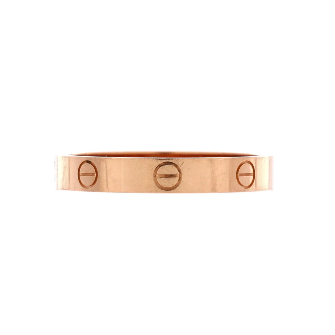 Cartier Love Wedding Band Ring in 18k Rose Gold: Cartier Love Wedding Band Ring in 18k Rose Gold A timeless Cartier Love Wedding Band Ring in 18k rose gold, exuding elegance and sophistication with its classic design and premium metal quality. This
