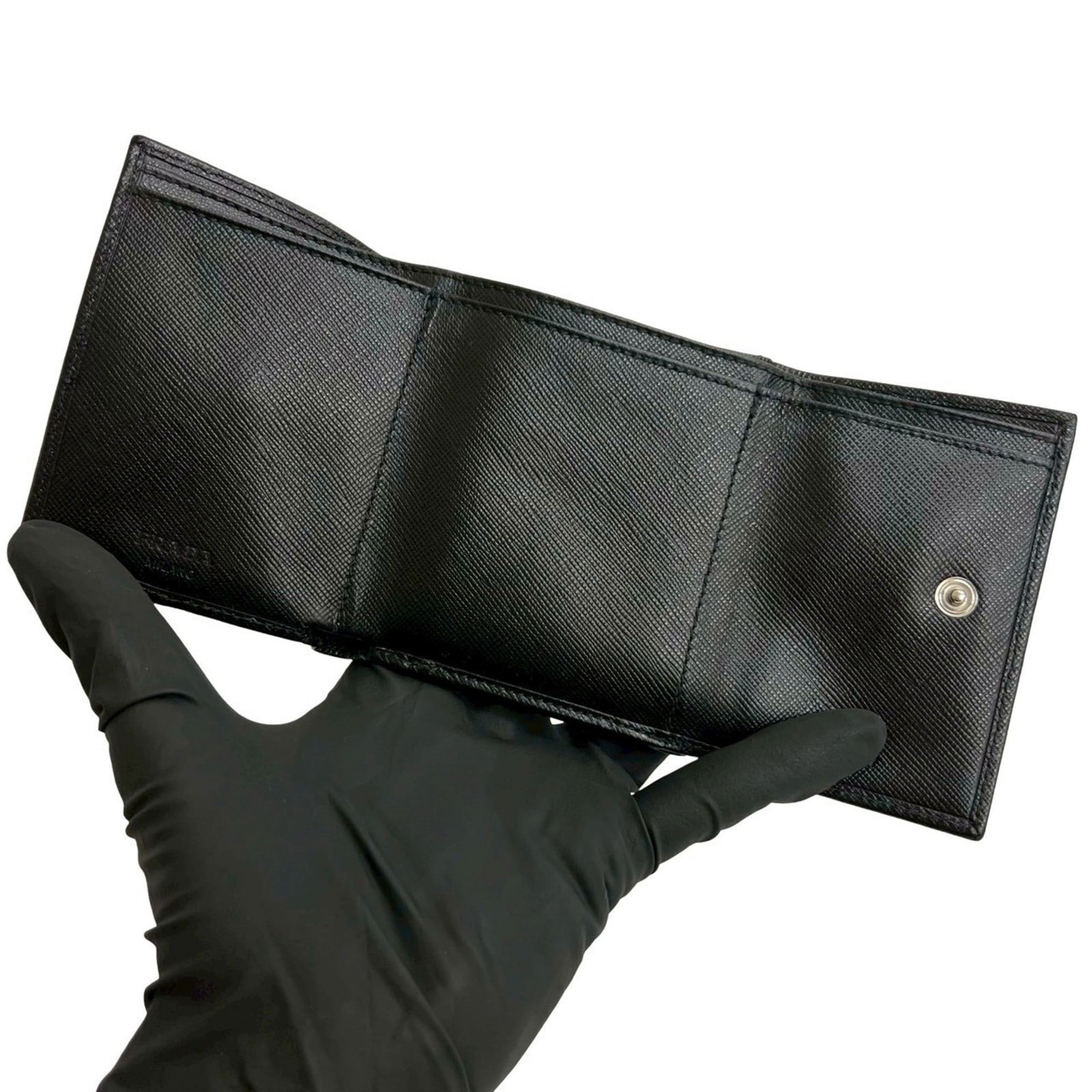 Prada Tri-Fold Leather Wallet - 7