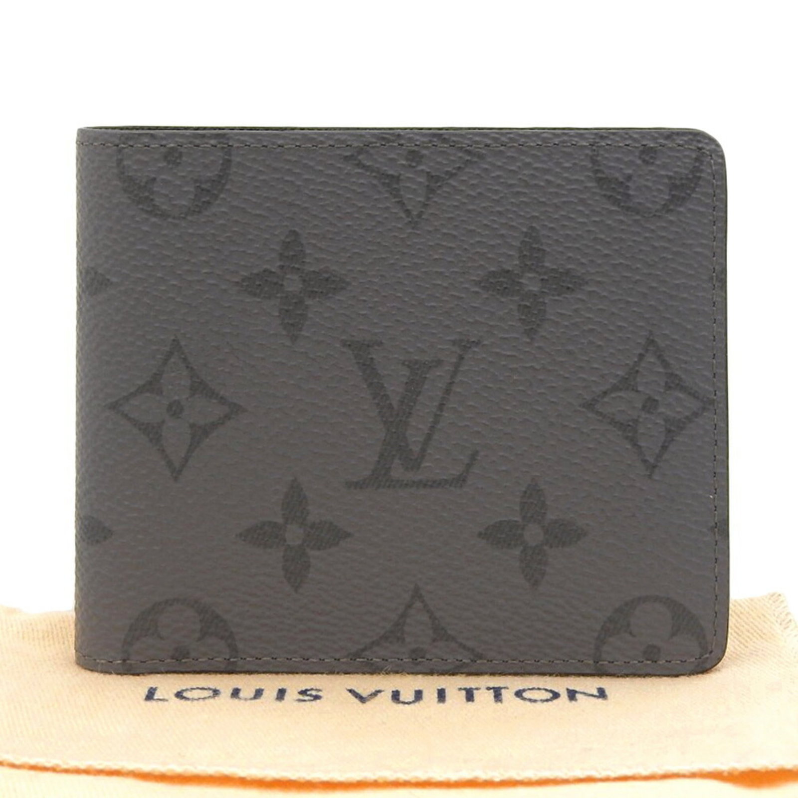 Louis Vuitton Bi-Fold Pvc Bill Wallet: Louis Vuitton Bi-Fold Pvc Bill Wallet Elevate your everyday style with the iconic Louis Vuitton Bi-Fold Pvc Bill Wallet, boasting sleek black and monogram Eclipse designs that add a touch of luxury to