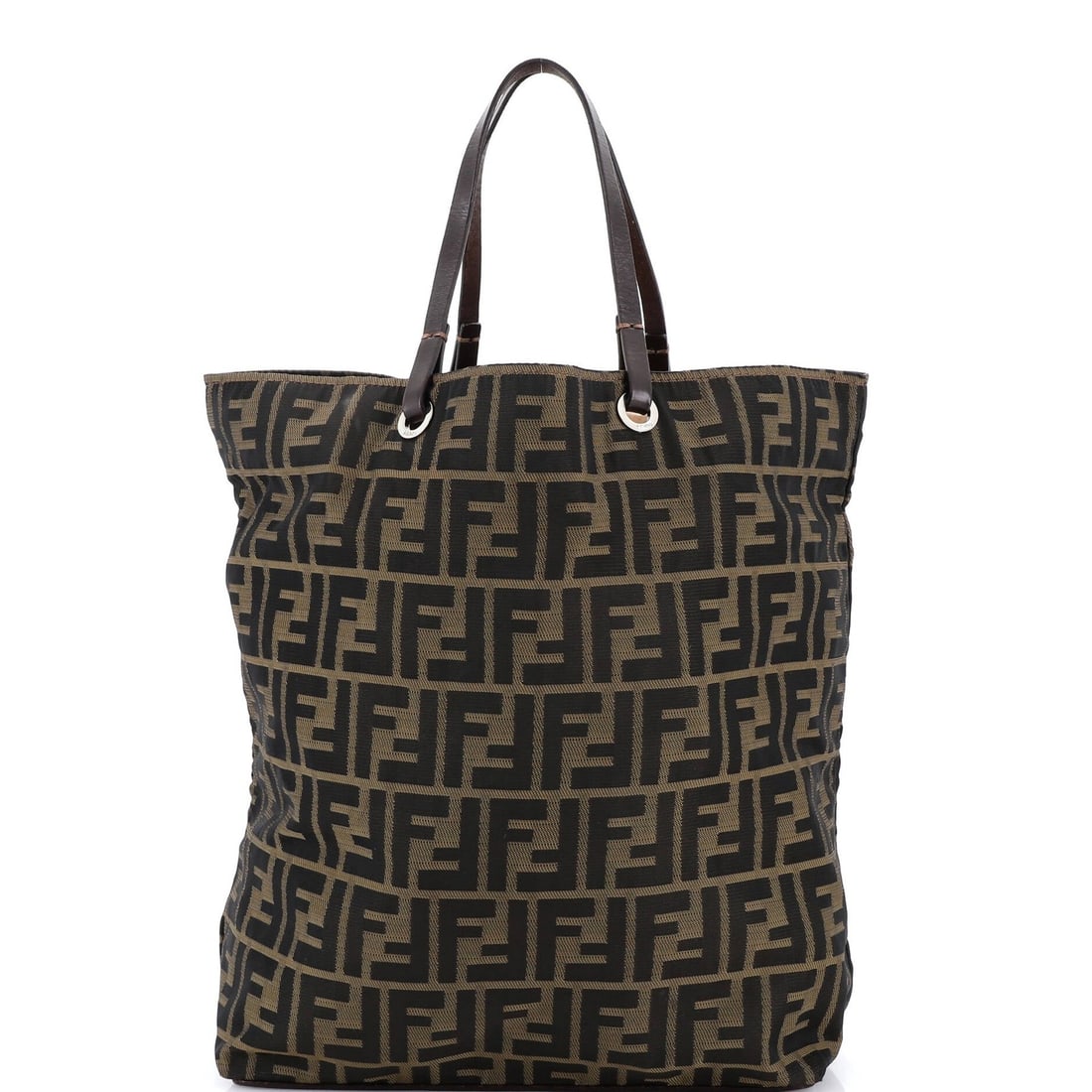 Fendi Vintage Open Tote in Medium Zucca Canvas: Fendi Vintage Open Tote in Medium Zucca Canvas A true vintage treasure, this Fendi Medium Zucca Canvas Open Tote boasts the iconic brand's signature style with its timeless design and high-quality can