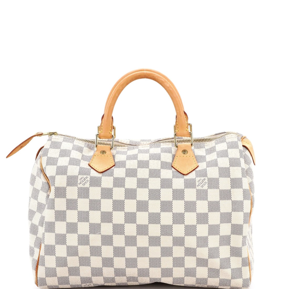 Louis Vuitton Damier 30 Speedy Handbag: Louis Vuitton Damier 30 Speedy Handbag A timeless classic, the Louis Vuitton Damier 30 Speedy Handbag is a stylish and versatile choice for any occasion. With its iconic Damier canvas exterior, gold h