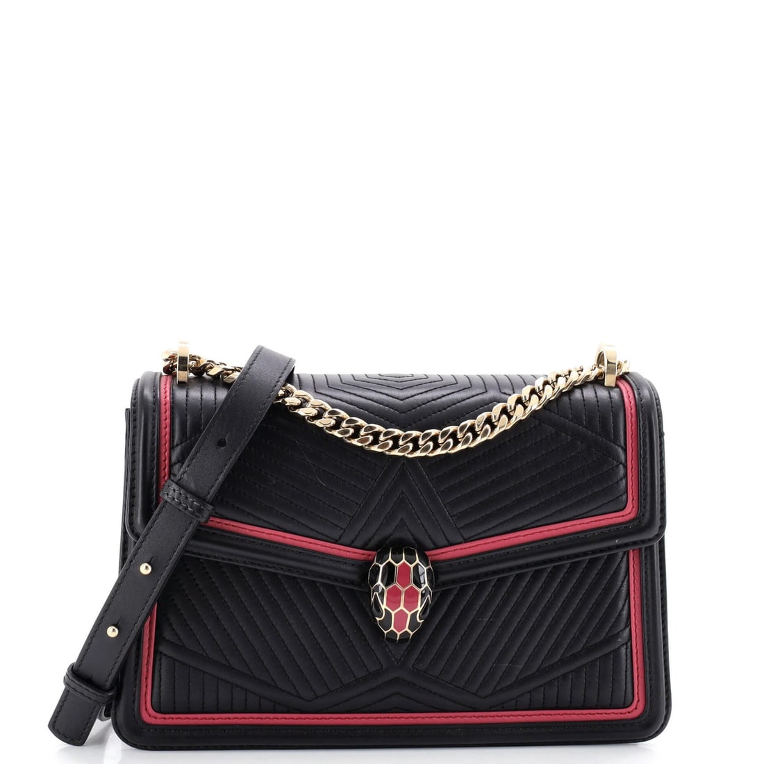 Bvlgari Serpenti Forever Quilted Leather Small Shoulder Bag: Bvlgari Serpenti Forever Quilted Leather Small Shoulder Bag The Bvlgari Serpenti Forever Quilted Leather Small Shoulder Bag is a timeless and sophisticated accessory that exudes elegance with its slee