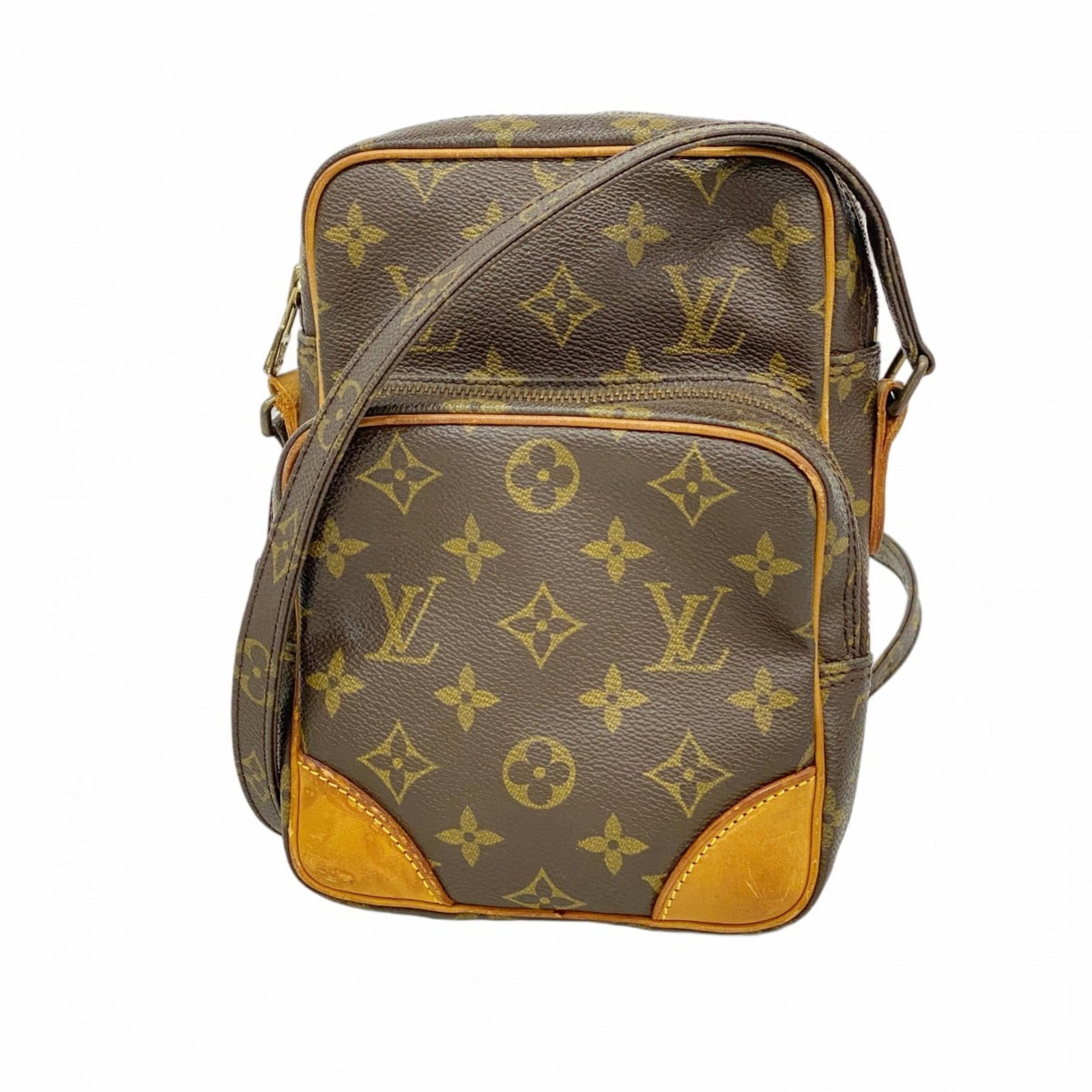 Bag Louis Vuitton Shoulder: Bag Louis Vuitton Shoulder A pre-owned Louis Vuitton shoulder bag in rich brown leather, offering a timeless and sophisticated style that's perfect for work or everyday wear. With its classic design a