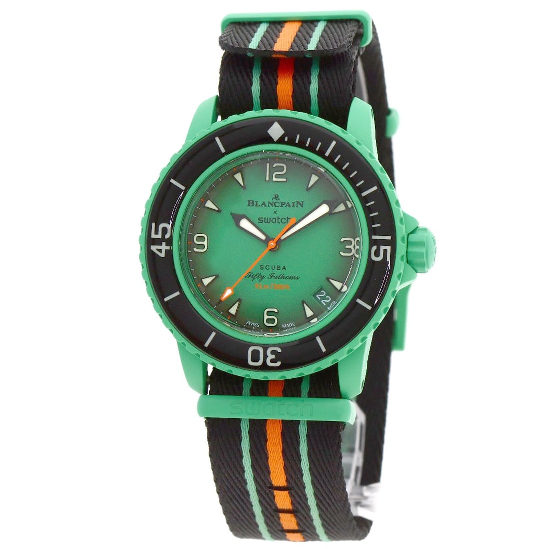 Watches Swatch Blancpain Collaboration Scuba Fifty Fathoms Indian Ocean: Watches Swatch Blancpain Collaboration Scuba Fifty Fathoms Indian Ocean Experience the perfect blend of style and substance with the Swatch Blancpain Collaboration Scuba Fifty Fathoms Indian Ocean wat