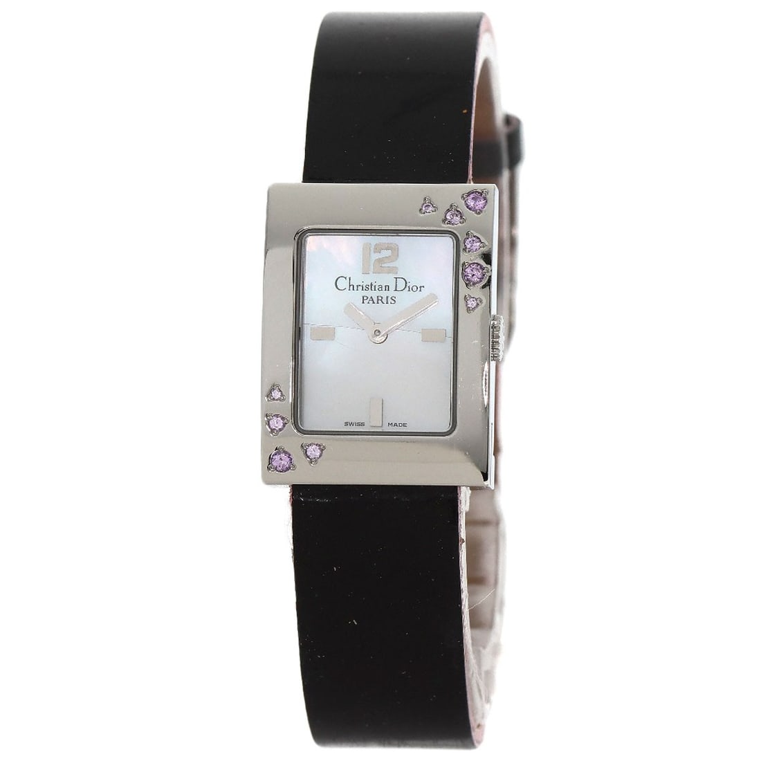 Enamel CHRISTIAN DIOR Malice Pink Sapphire Watches D78-1093 Stainless Steel/: Enamel CHRISTIAN DIOR Malice Pink Sapphire Watches D78-1093 Stainless Steel/ Elevate your style with the iconic CHRISTIAN DIOR Malice Pink Sapphire watch, boasting a sleek stainless steel design and v