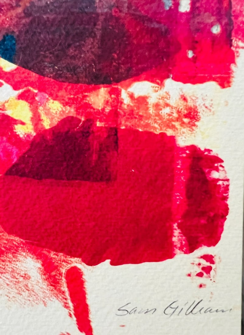 Numbered Sam Gilliam Lithograph - 10
