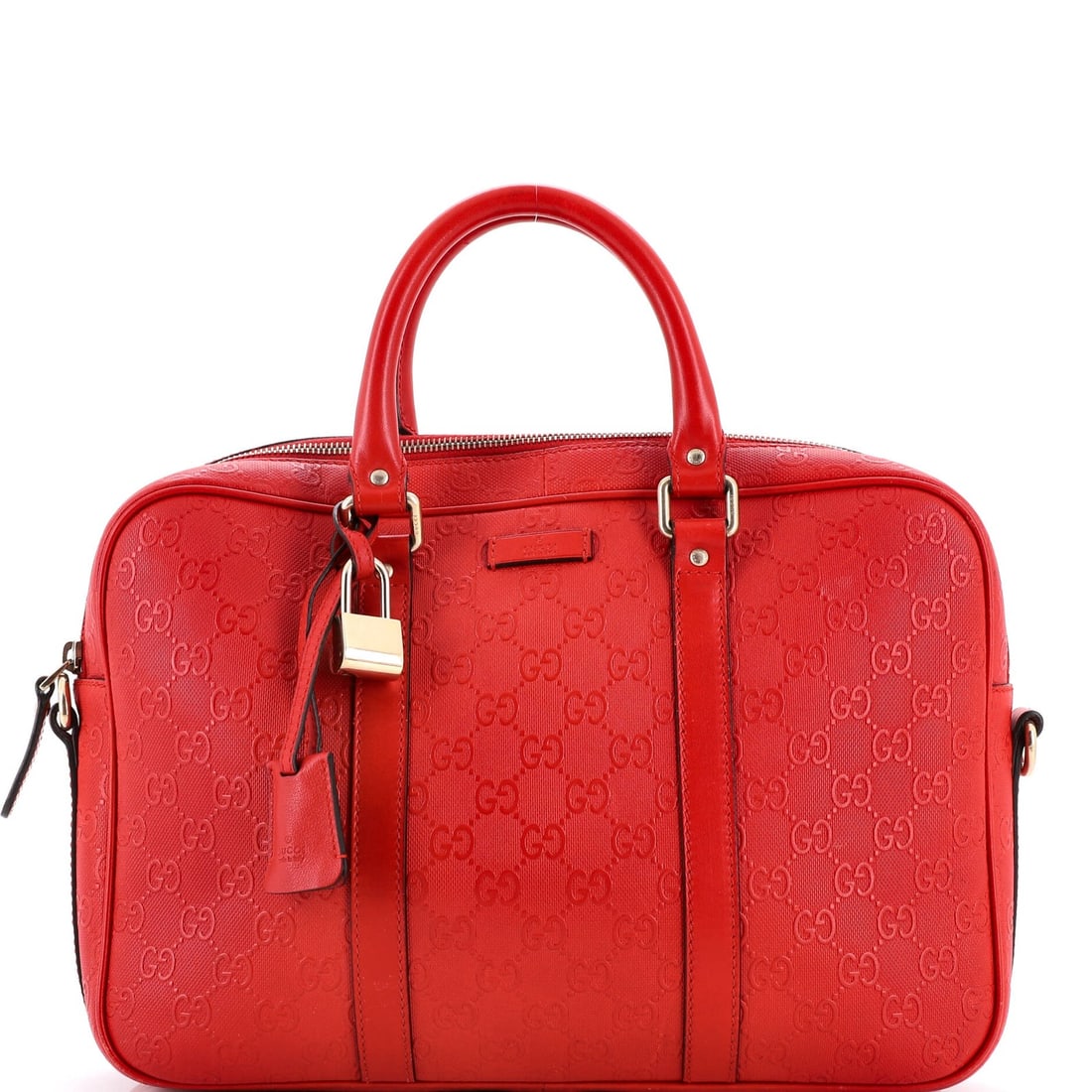 Gucci Signature Convertible Briefcase in Medium Guccissima Leather: Gucci Signature Convertible Briefcase in Medium Guccissima Leather The Gucci Signature Convertible Briefcase in Medium Guccissima Leather is a timeless piece of luxury travel, boasting sleek red exter