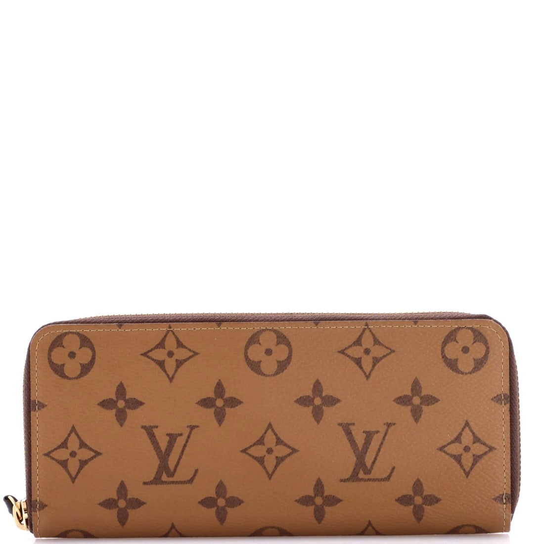 Louis Vuitton Clemence Wallet - Reverse Monogram Canvas: Louis Vuitton Clemence Wallet - Reverse Monogram Canvas The Louis Vuitton Clemence Wallet in Reverse Monogram Canvas is a timeless accessory that exudes classic luxury. With its rich brown exterior an