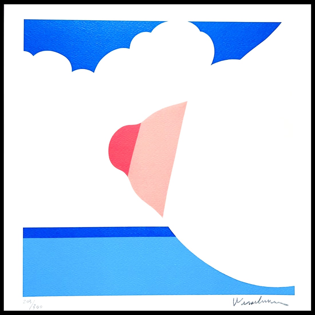 Tom Wesselmann Lithograph #Op (Op Numbered): Tom Wesselmann Lithograph #Op (Op Numbered) A rare opportunity to own a Tom Wesselmann lithograph, printed in 2005 by the esteemed Gagosian Gallery in Manhattan. This limited edition piece, numbered a