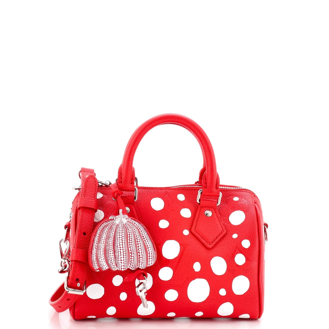 Louis Vuitton Speedy Bandouliere Bag with Yayoi Kusama Infinity Dots Monogram: Louis Vuitton Speedy Bandouliere Bag with Yayoi Kusama Infinity Dots Monogram Own the iconic Louis Vuitton Speedy Bandouliere Bag, reimagined with the mesmerizing Yayoi Kusama Infinity Dots Monogram.