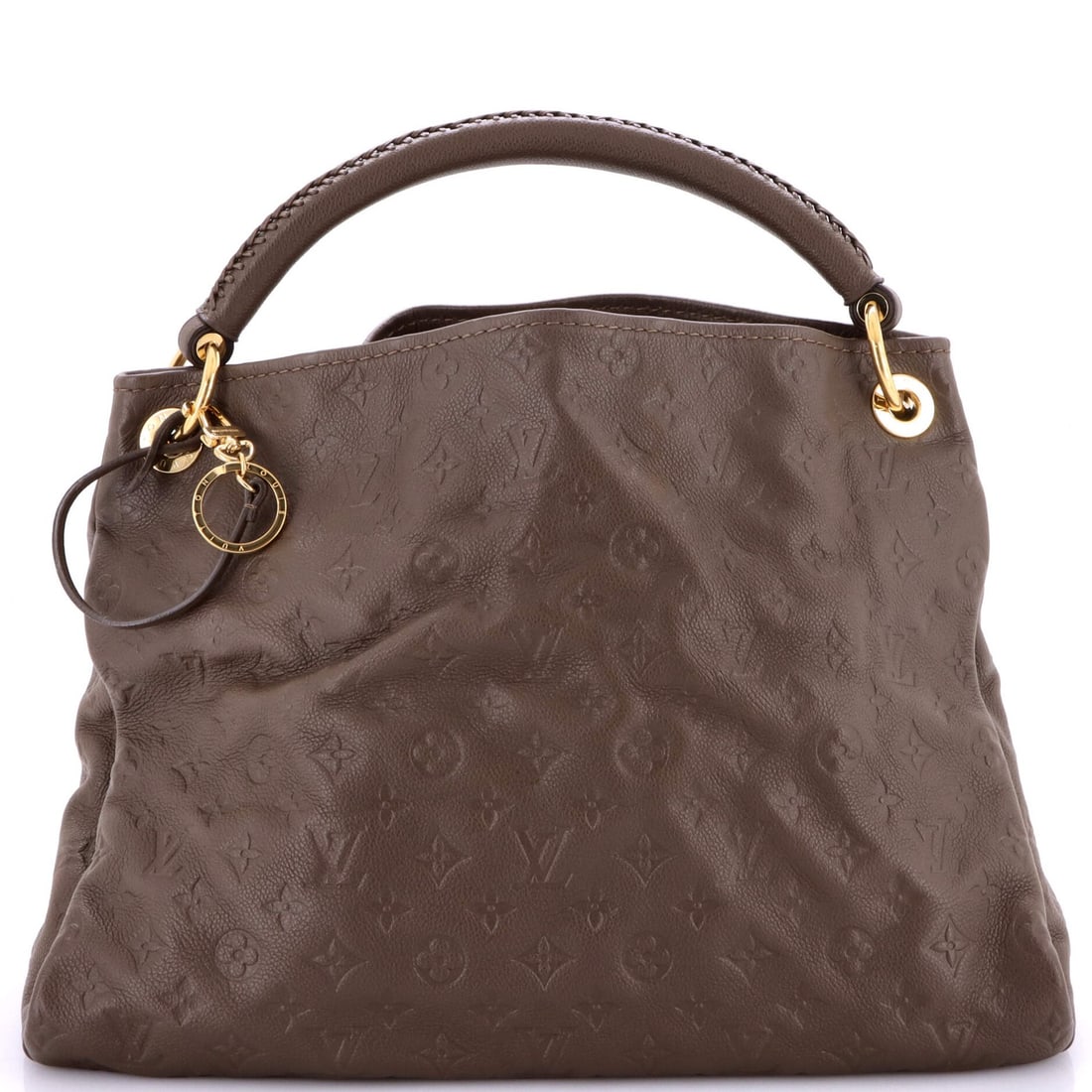 Louis Vuitton Monogram Empreinte Leather MM Artsy Handbag: Louis Vuitton Monogram Empreinte Leather MM Artsy Handbag Experience the timeless elegance of Louis Vuitton's iconic Artsy Handbag in exquisite Monogram Empreinte leather. This stunning brown MM bag b
