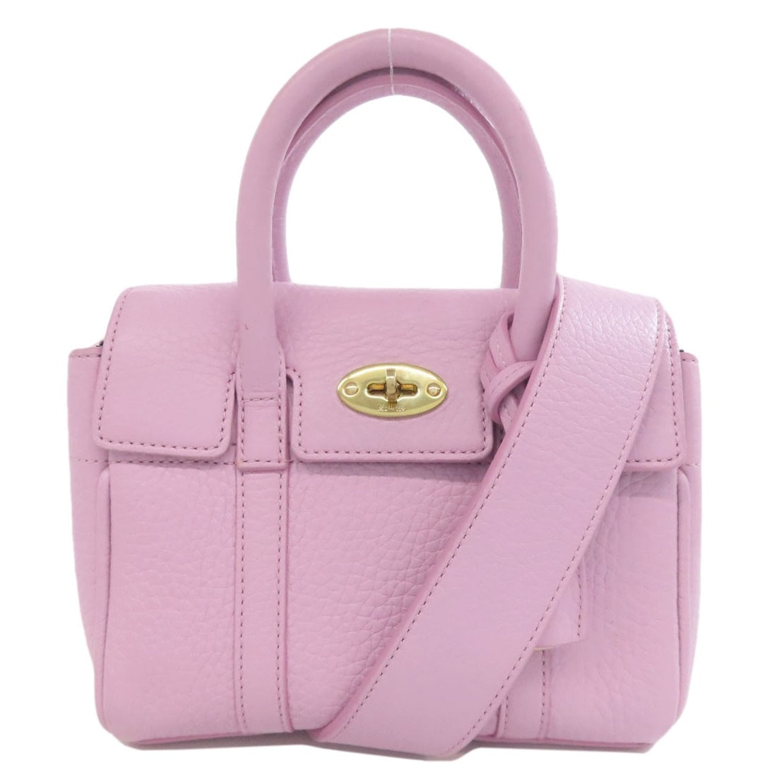 Leather MULBERRY Mini Bayswater 2WAY Handbag: Leather MULBERRY Mini Bayswater 2WAY Handbag A chic and versatile mini handbag, the MULBERRY Bayswater is a timeless classic that exudes sophistication with its sleek leather exterior in a stunning pi