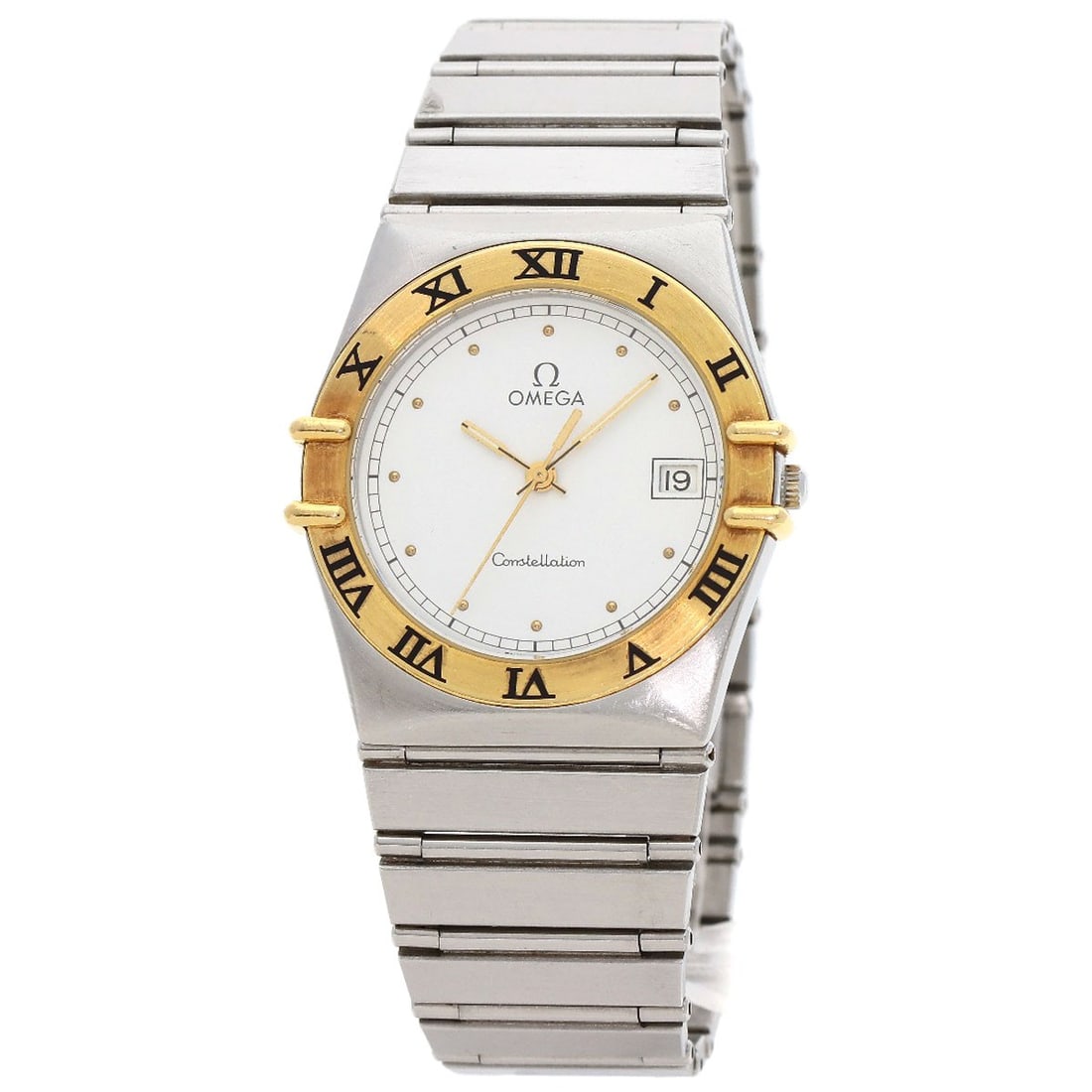 OMEGA Constellation flat bezel Watches Stainless Steel/ Steel: OMEGA Constellation flat bezel Watches Stainless Steel/ Steel Experience the timeless elegance of OMEGA's Constellation flat bezel watch, crafted from high-quality stainless steel and boasting a sleek