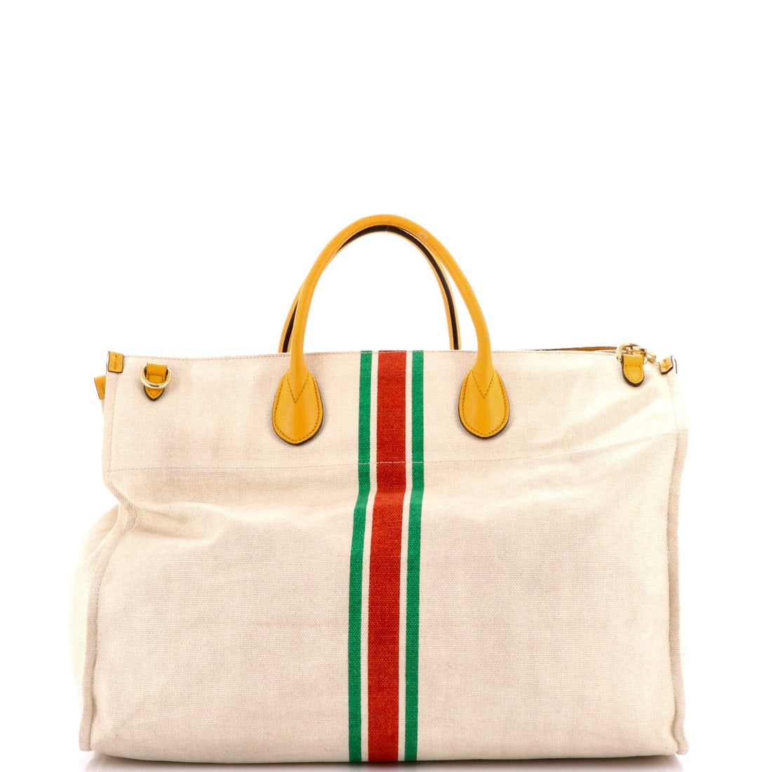Gucci Interlocking G Web Canvas Large Tote - 3