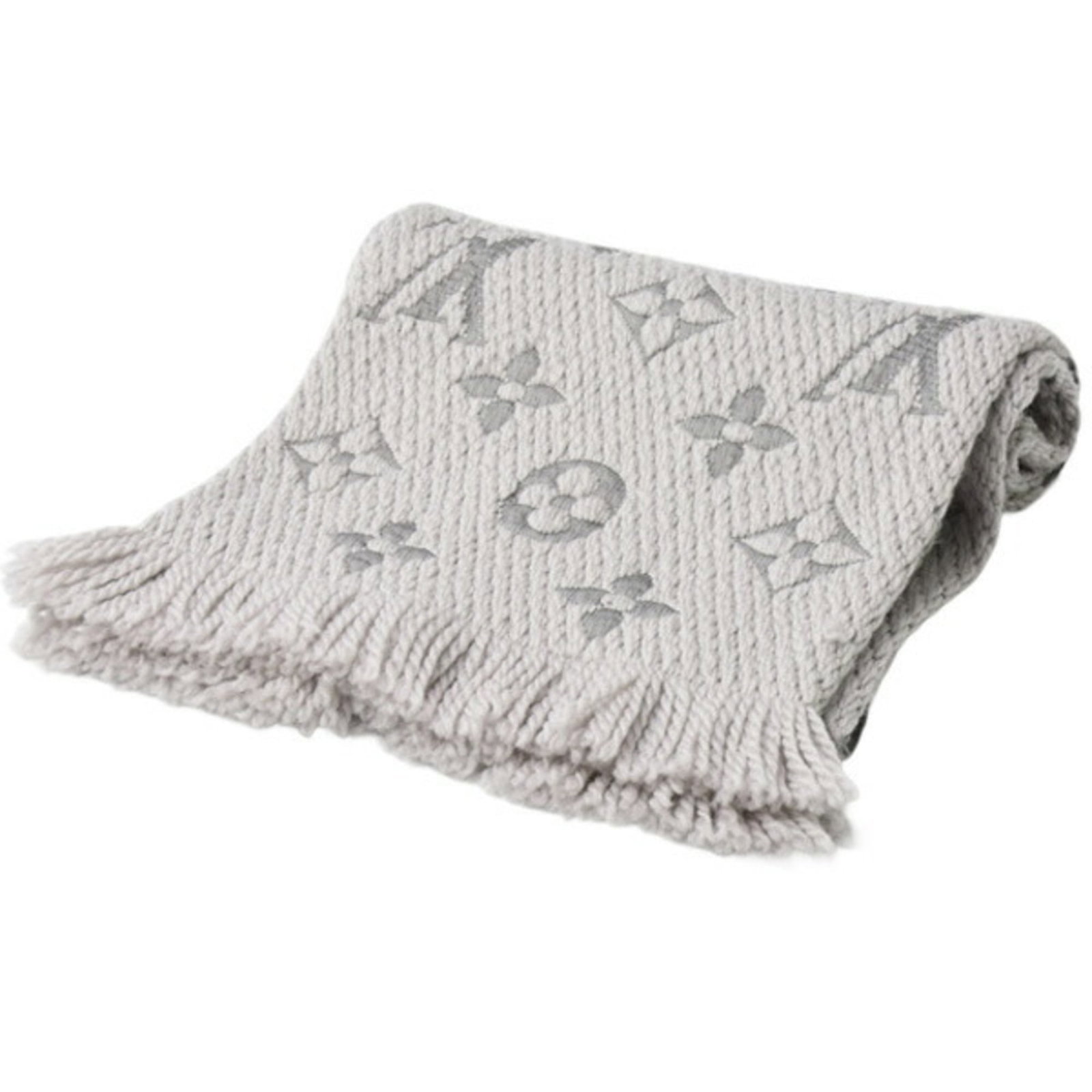 Louis Vuitton Echarpe Mania Scarf for Women - Gray (Wool/ Silk): Louis Vuitton Echarpe Mania Scarf for Women - Gray (Wool/ Silk) Elevate your style with the iconic Louis Vuitton Echarpe Mania Scarf, expertly crafted from luxurious wool and silk in a timeless gray h