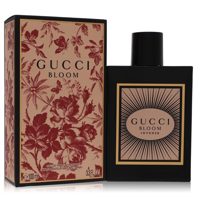 Gucci Bloom Intense Eau de Parfum Spray: Gucci Bloom Intense Eau de Parfum Spray Experience the essence of Gucci Bloom Intense, a vibrant and alluring eau de parfum that combines floral notes with a touch of intensity. With its 3.3 oz size a