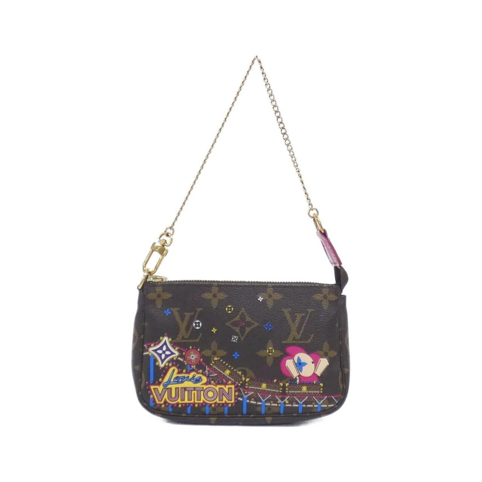 Louis Vuitton Pochette Pouch in Coated Canvas: Louis Vuitton Pochette Pouch in Coated Canvas A timeless and sophisticated accessory, the Louis Vuitton Pochette Pouch in Coated Canvas is a versatile and stylish addition to any handbag collection.