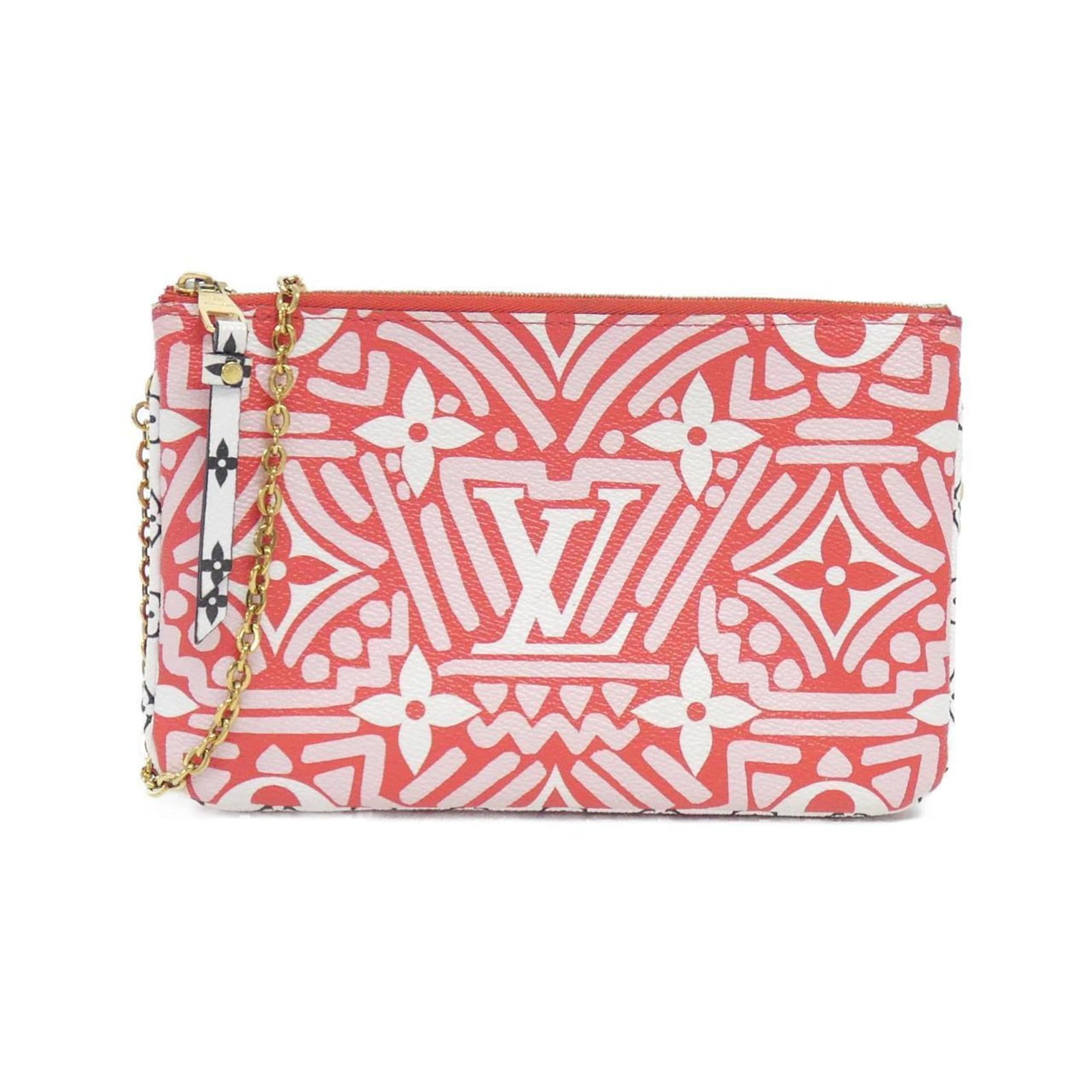 Louis Vuitton Pochette Shoulder Bag in Coated Canvas: Louis Vuitton Pochette Shoulder Bag in Coated Canvas A timeless classic from Louis Vuitton, the Pochette Shoulder Bag boasts sleek lines and luxurious coated canvas construction in pristine Blanc and