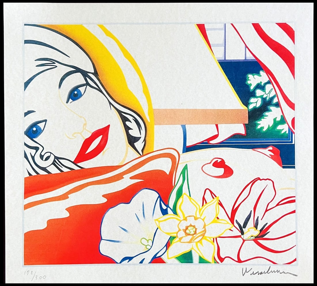 Numbered Tom Wesselmann Lithograph Handmade Op: Numbered Tom Wesselmann Lithograph Handmade Op A rare opportunity to own a piece of art history, this limited edition lithograph by renowned American artist Tom Wesselmann is a standout in any collect