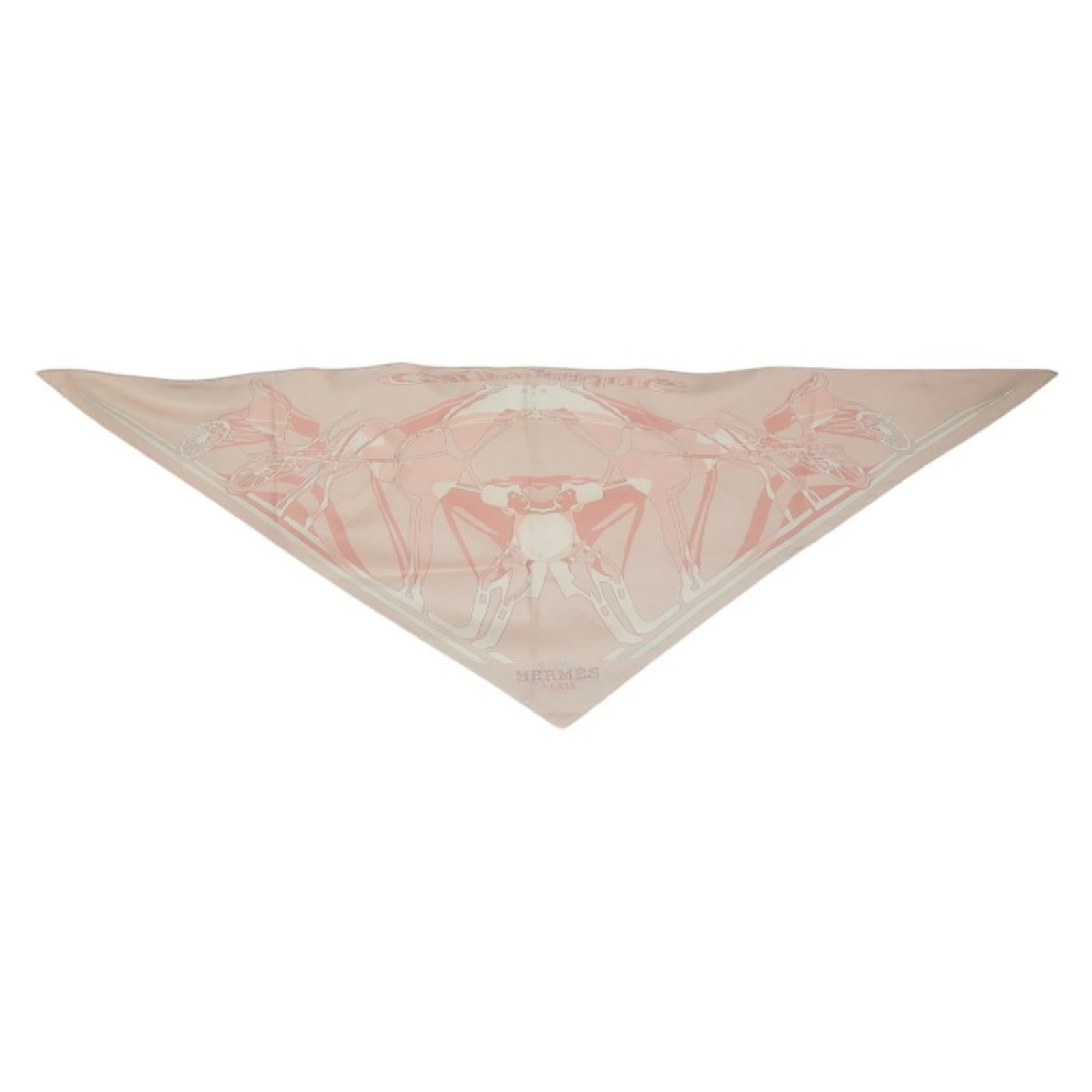Hermes Silk Scarf: Hermes Silk Scarf A stunning piece of French luxury, this pre-owned Hermes silk scarf boasts the iconic brand's signature elegance and craftsmanship. With its soft pink hue and subtle sheen, it adds a