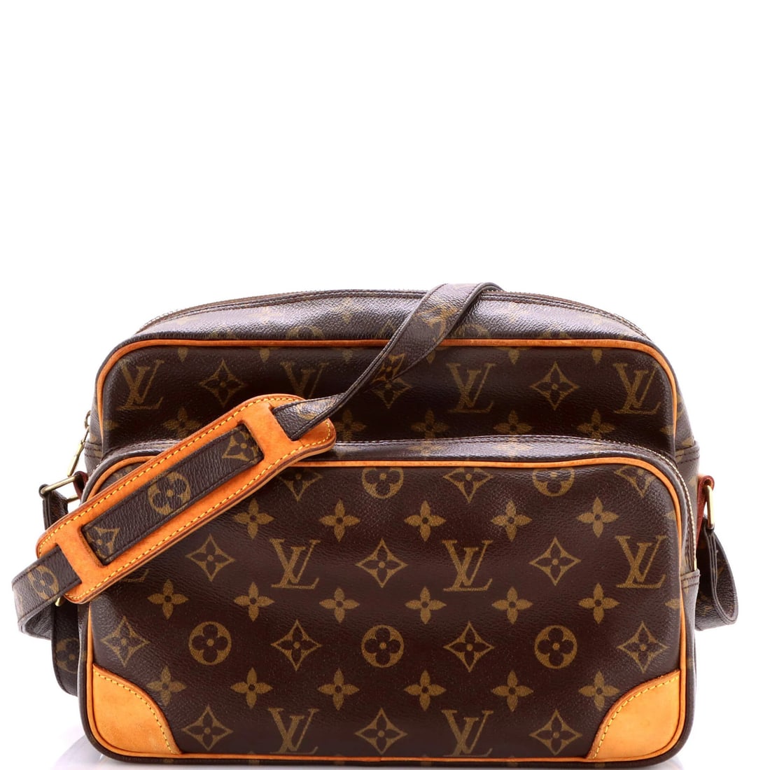 Louis Vuitton Nil Messenger Bag - Monogram Canvas: Louis Vuitton Nil Messenger Bag - Monogram Canvas A timeless piece from the iconic Louis Vuitton Nil Messenger Bag, this brown monogram canvas bag boasts classic style and versatility with its spaciou