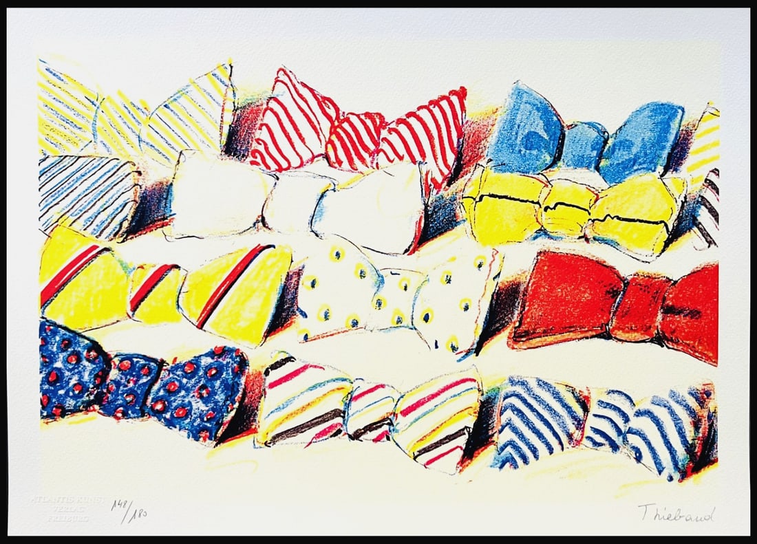 Lithograph Wayne Thiebaud: Lithograph Wayne Thiebaud This listing features Lithograph Wayne Thiebaud. Item specifics are provided below. Item Specifics: Country Of Origin: United States Product Disclaimer: Please review the ful