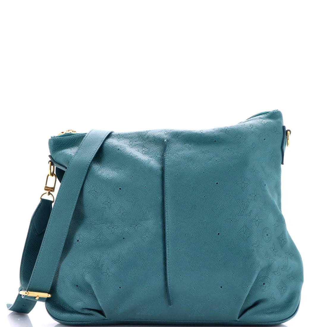 Louis Vuitton Selene Mahina Leather MM Handbag: Louis Vuitton Selene Mahina Leather MM Handbag The Louis Vuitton Selene Mahina Leather MM Handbag is a stunning green leather hobos bag, boasting classic LV style with modern flair. With its spacious
