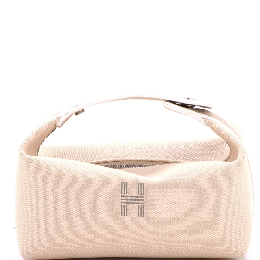 Hermes Bride-a-Brac Travel Case in Toile PM: Hermes Bride-a-Brac Travel Case in Toile PM A timeless piece for the modern traveler, this exquisite Hermes Bride-a-Brac Travel Case in Toile PM exudes elegance and sophistication. With its neutral ca