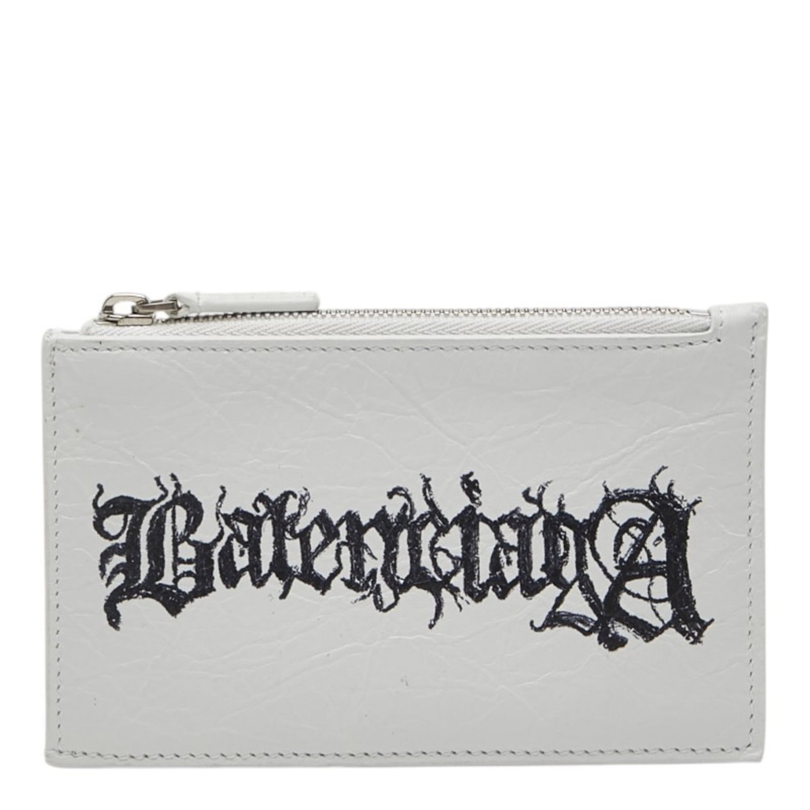 Balenciaga Leather Card Case: Balenciaga Leather Card Case A sleek and sophisticated accessory for the modern woman, this Balenciaga leather card case boasts premium quality and timeless design. With its classic black or white col