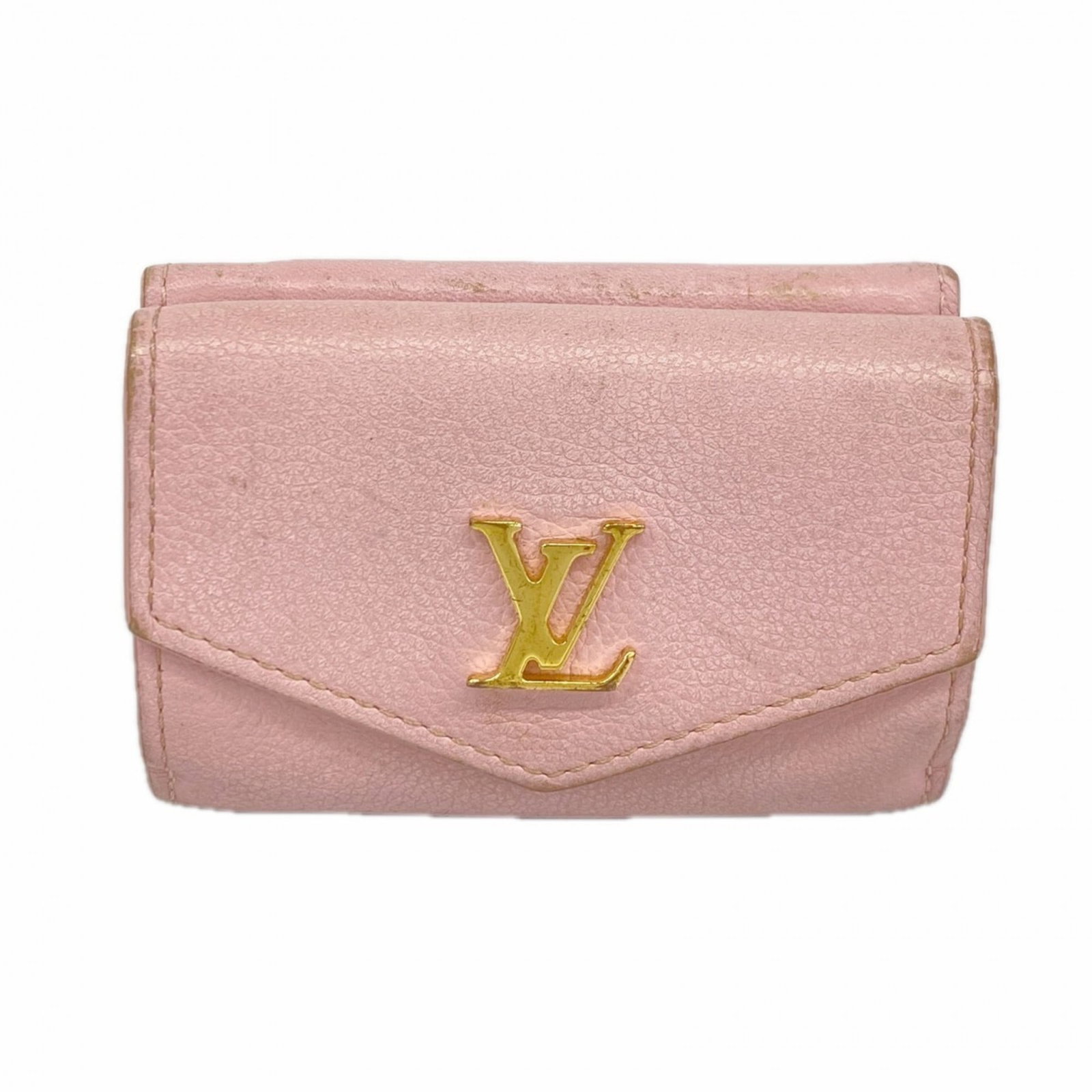 Louis Vuitton Tri-Fold Wallet: Louis Vuitton Tri-Fold Wallet A stylish and functional Louis Vuitton tri-fold wallet in light pink, featuring the iconic monogram pattern, is up for grabs. With its classic design and spacious interio