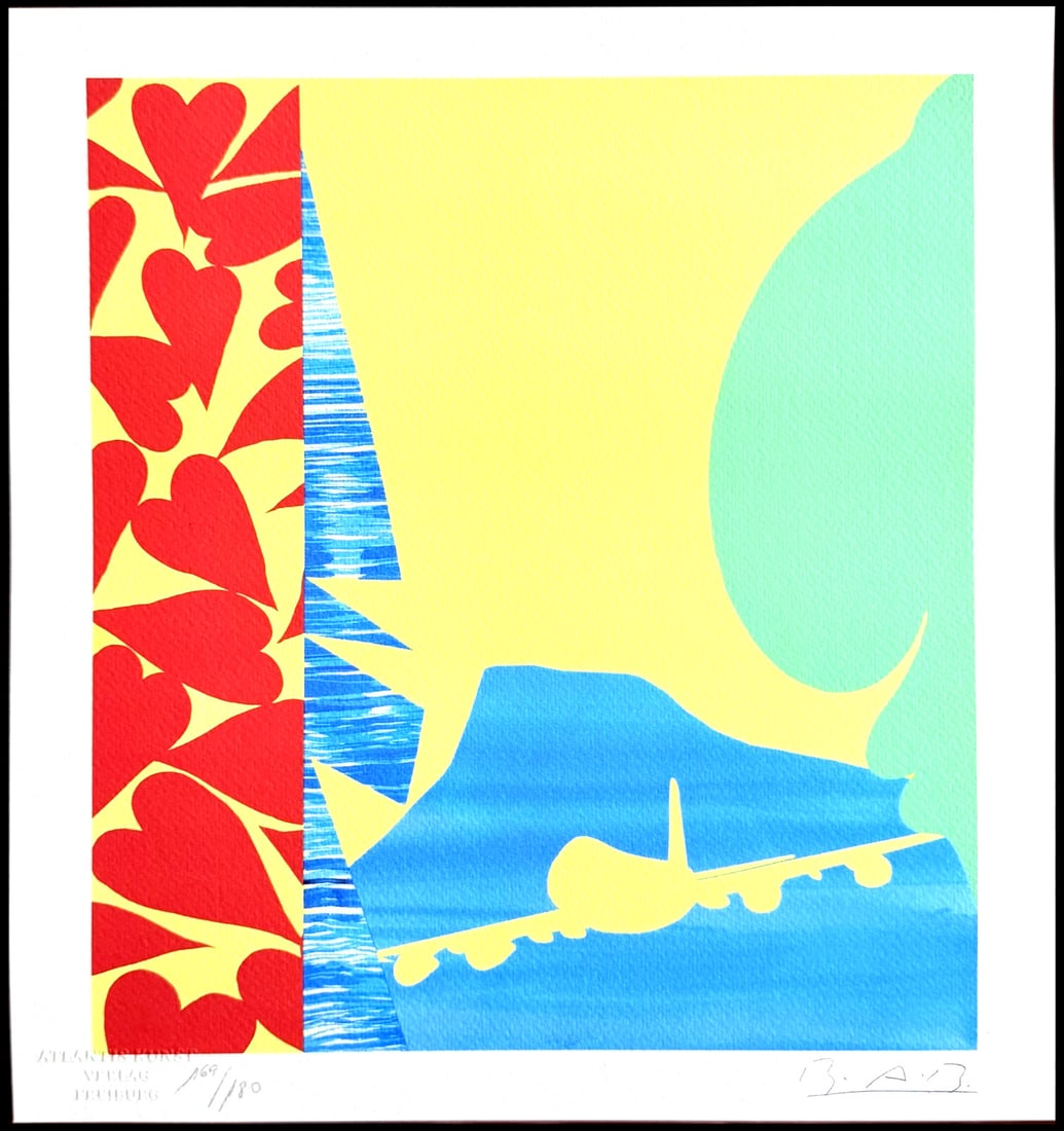 Bengston Lithograph Numbered Wiggle in Billy To: Bengston Lithograph Numbered Wiggle in Billy To A rare and unique opportunity to own a piece of art history, this Bengston Lithograph Numbered Wiggle in Billy To is a true collector's item from the