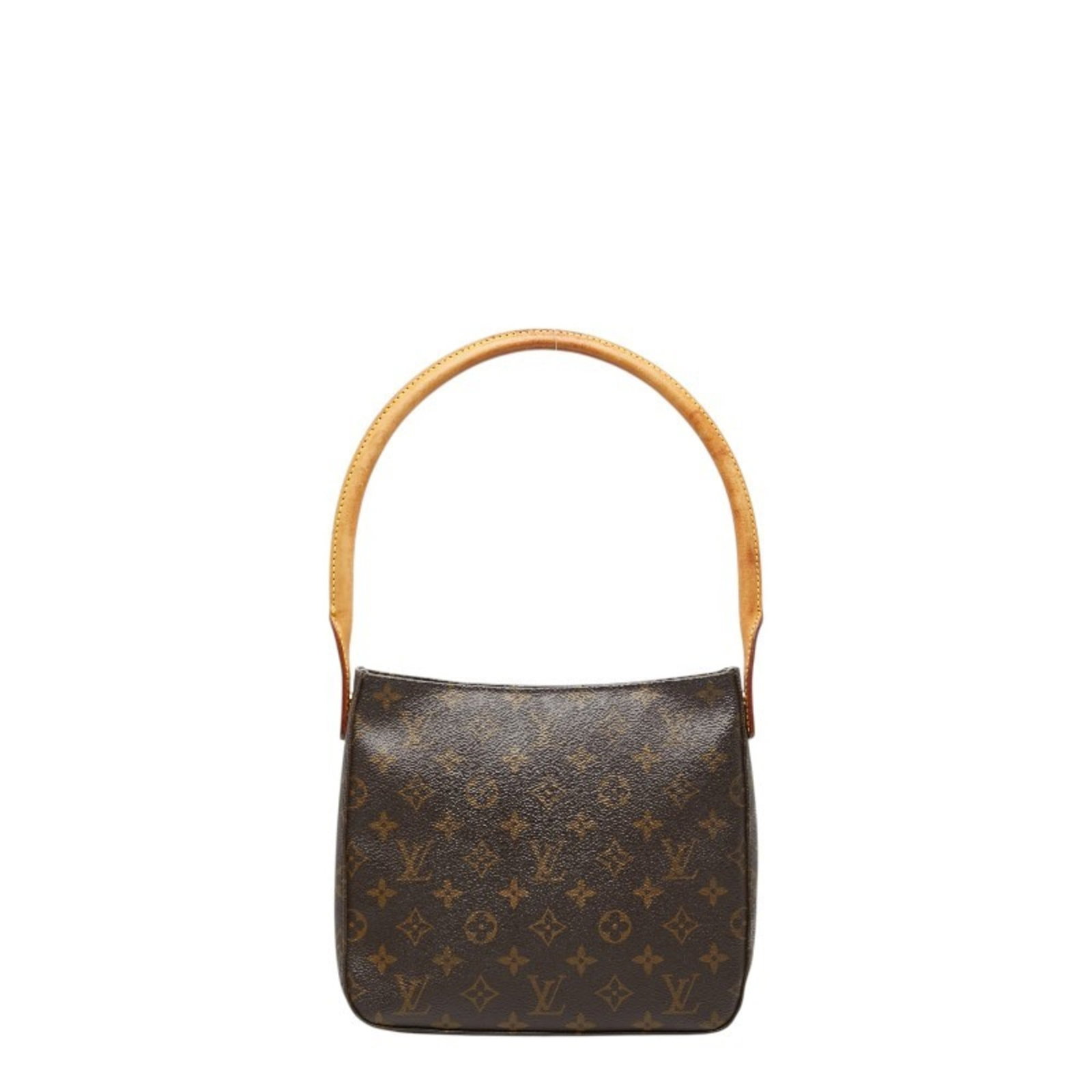 Louis Vuitton PVC Leather Shoulder Bag: Louis Vuitton PVC Leather Shoulder Bag A stylish and versatile Louis Vuitton shoulder bag, crafted from durable PVC leather with a rich brown hue, adds a touch of luxury to any outfit. With its classi