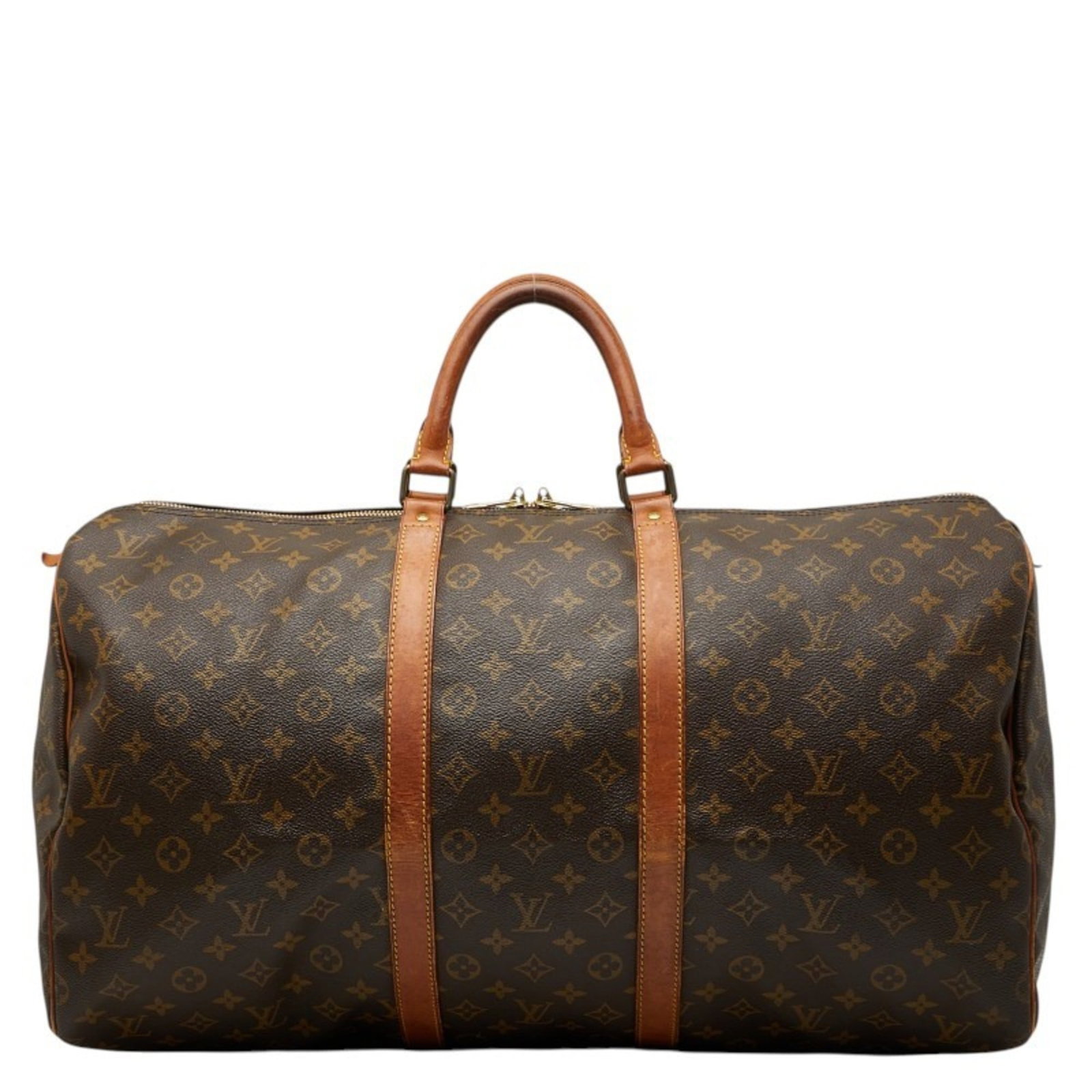 Louis Vuitton Boston Bag PVC and Leather: Louis Vuitton Boston Bag PVC and Leather A stylish and versatile Louis Vuitton Boston Bag, crafted from both PVC and leather, boasts a timeless brown color that adds warmth to any outfit. With its cla