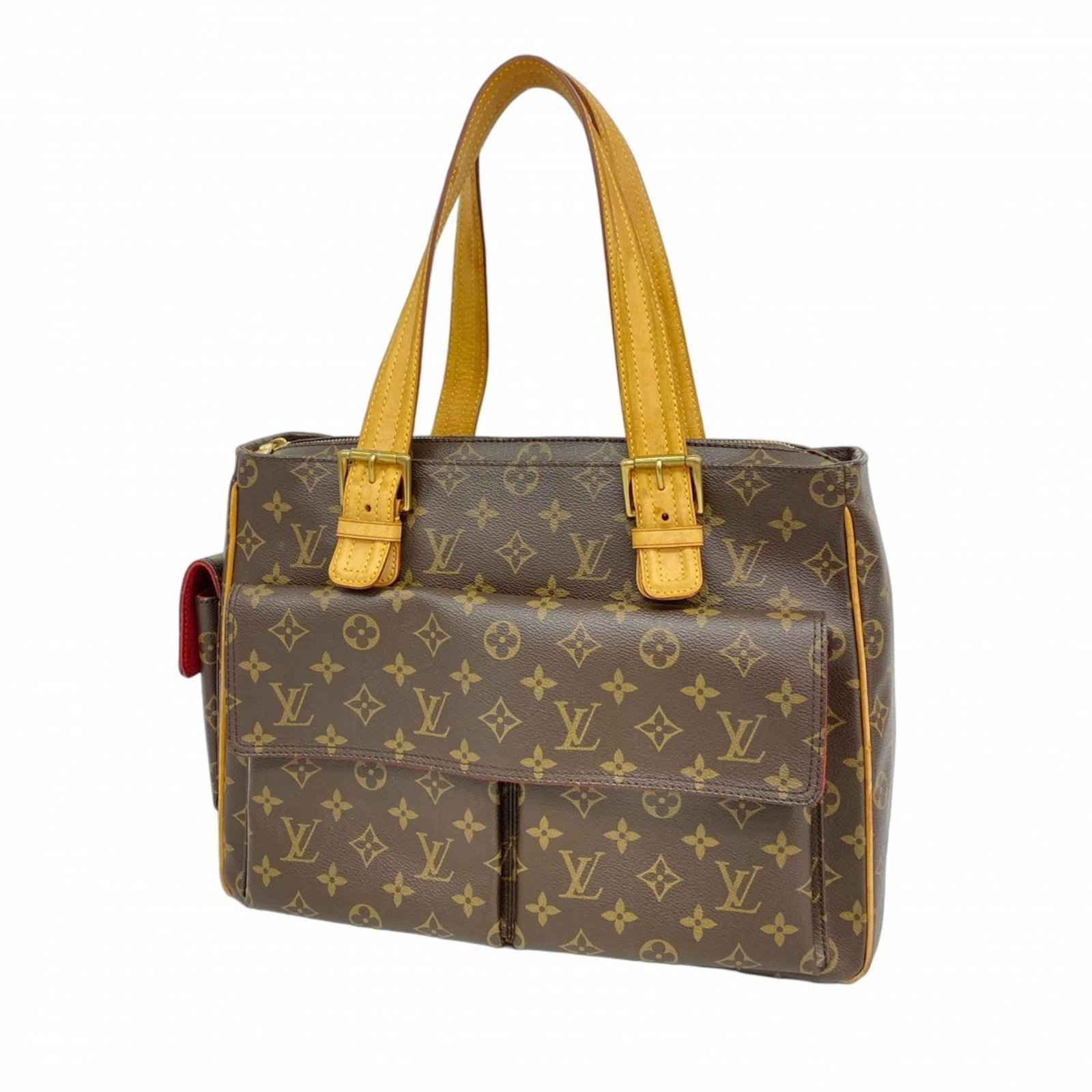 Bag Louis Vuitton Tote: Bag Louis Vuitton Tote A pre-owned Louis Vuitton tote bag in rich brown leather, boasting the iconic monogram pattern and timeless design that exudes luxury and sophistication. With its spacious inter