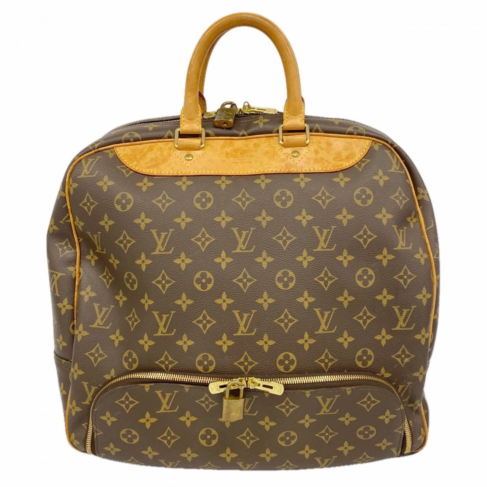 Bag Louis Vuitton Boston: Bag Louis Vuitton Boston A pre-owned Louis Vuitton Boston bag in rich brown leather, boasting the iconic monogram pattern and timeless design that has made this style a classic choice for women on-the
