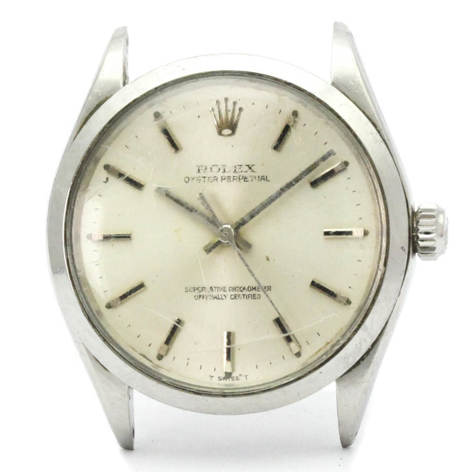Wristwatch Rolex: Wristwatch Rolex A pre-owned Rolex wristwatch, perfect for the discerning gentleman, boasts a sleek 34mm stainless steel case and silver dial, evoking classic elegance. With its timeless design and du