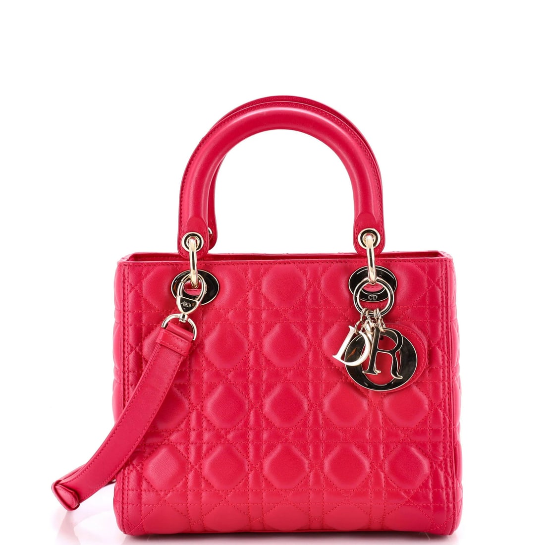 Christian Dior Lady Bag Cannage Quilt Lambskin Medium: Christian Dior Lady Bag Cannage Quilt Lambskin Medium The Christian Dior Lady Bag Cannage Quilt Lambskin Medium is a timeless and sophisticated accessory that exudes elegance with its quilted design,