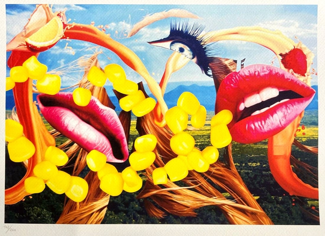 Jeff Koons Limited Edition Lithograph #Mori Museum: Jeff Koons Limited Edition Lithograph #Mori Museum Experience the iconic "Lip" series by Jeff Koons, a limited edition lithograph printed in 2021 by the esteemed Mori Art Museum in Tokyo, Japan. With