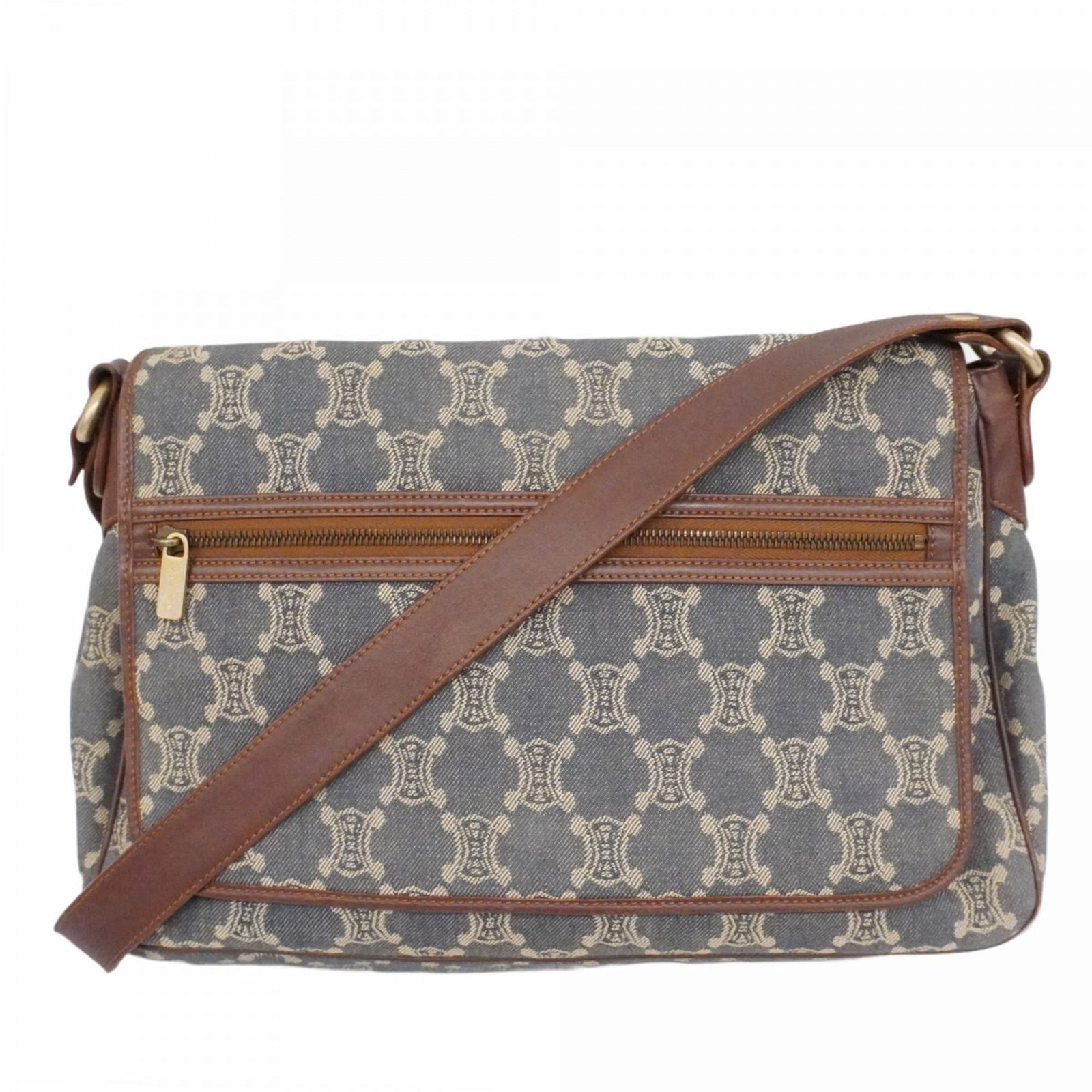 Celine Denim Shoulder Bag: Celine Denim Shoulder Bag A stylish and versatile Celine denim shoulder bag, perfect for adding a touch of effortless chic to any outfit. With its classic gold hardware and durable blue denim